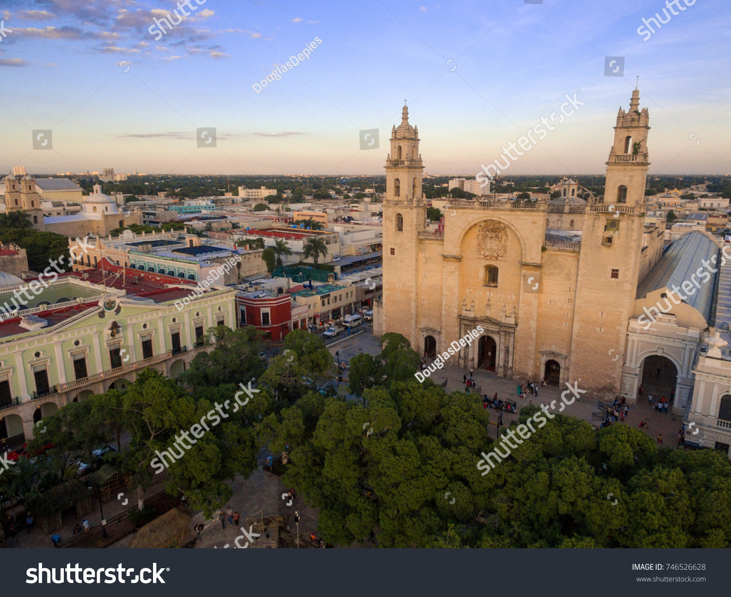 Merida Cathedral downtown #746526628