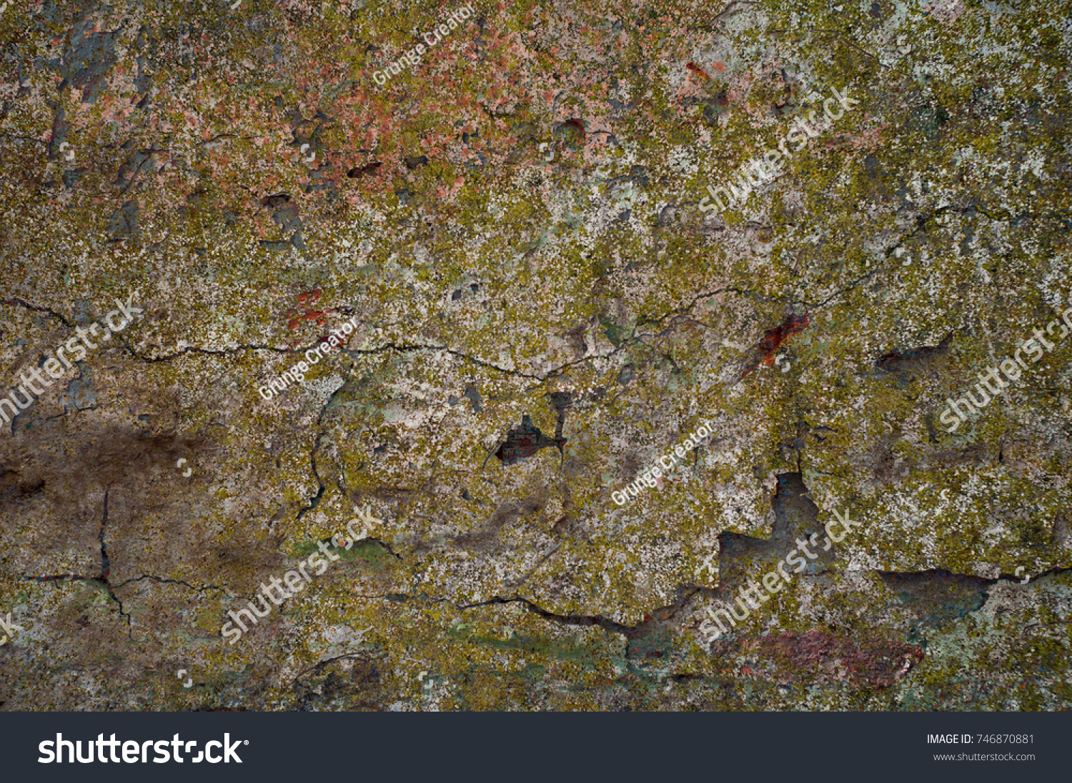 Abstract multicolor grunge background with abstract colored texture. Various color pattern elements. Old  vintage scratches, stain, paint splats, brush strokes, dots, spots. Weathered wall backdrop #746870881