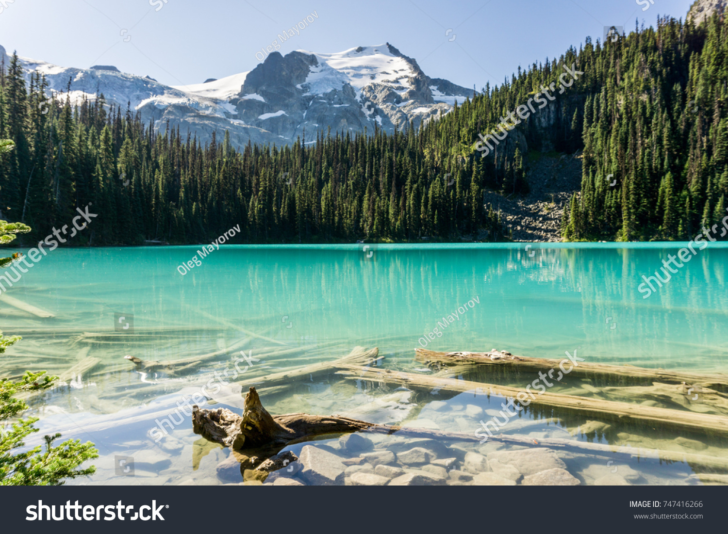 Joffre Lake in British Columbia, Canada at day time #747416266