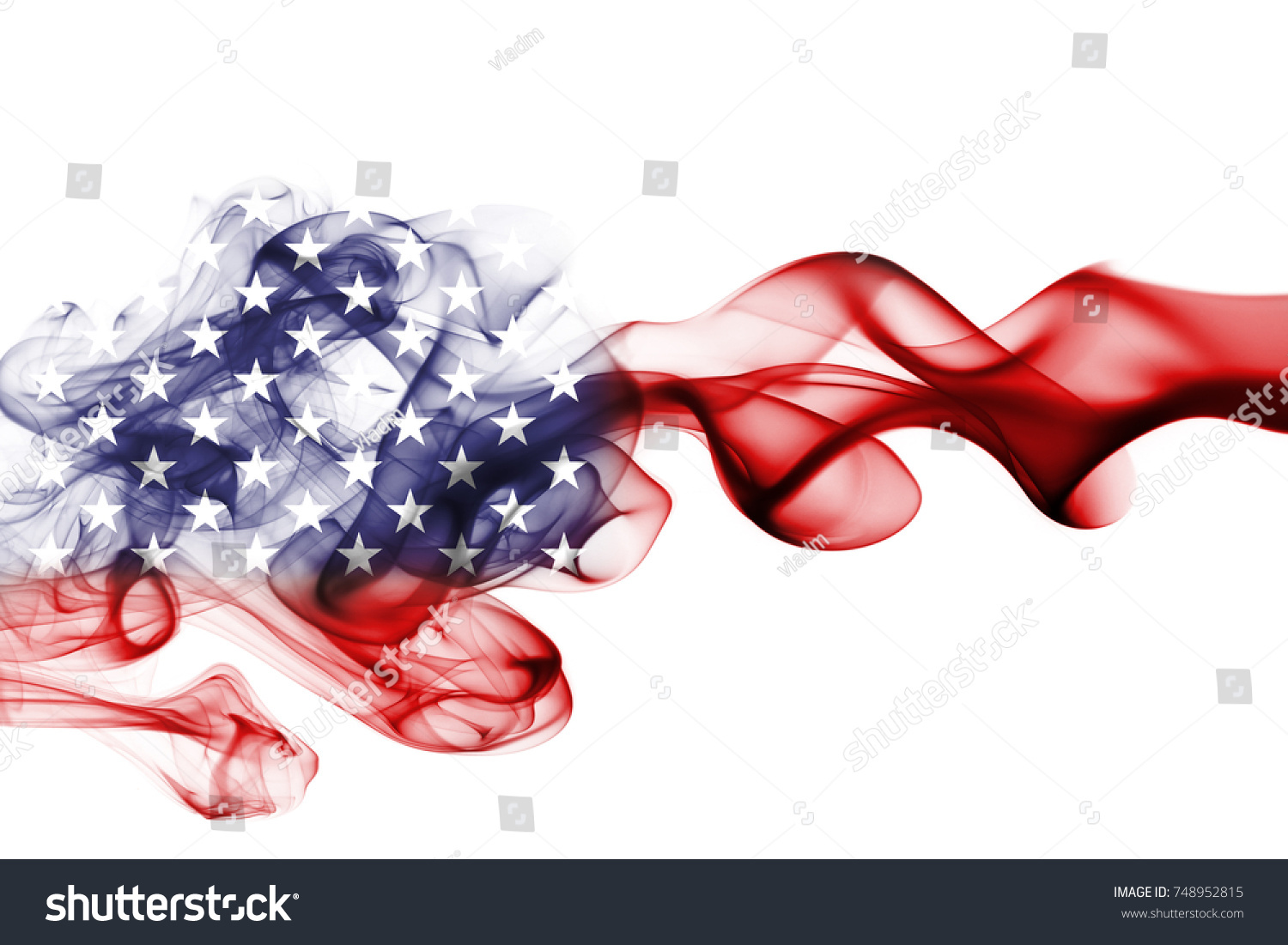 United States flag smoke, US flag #748952815