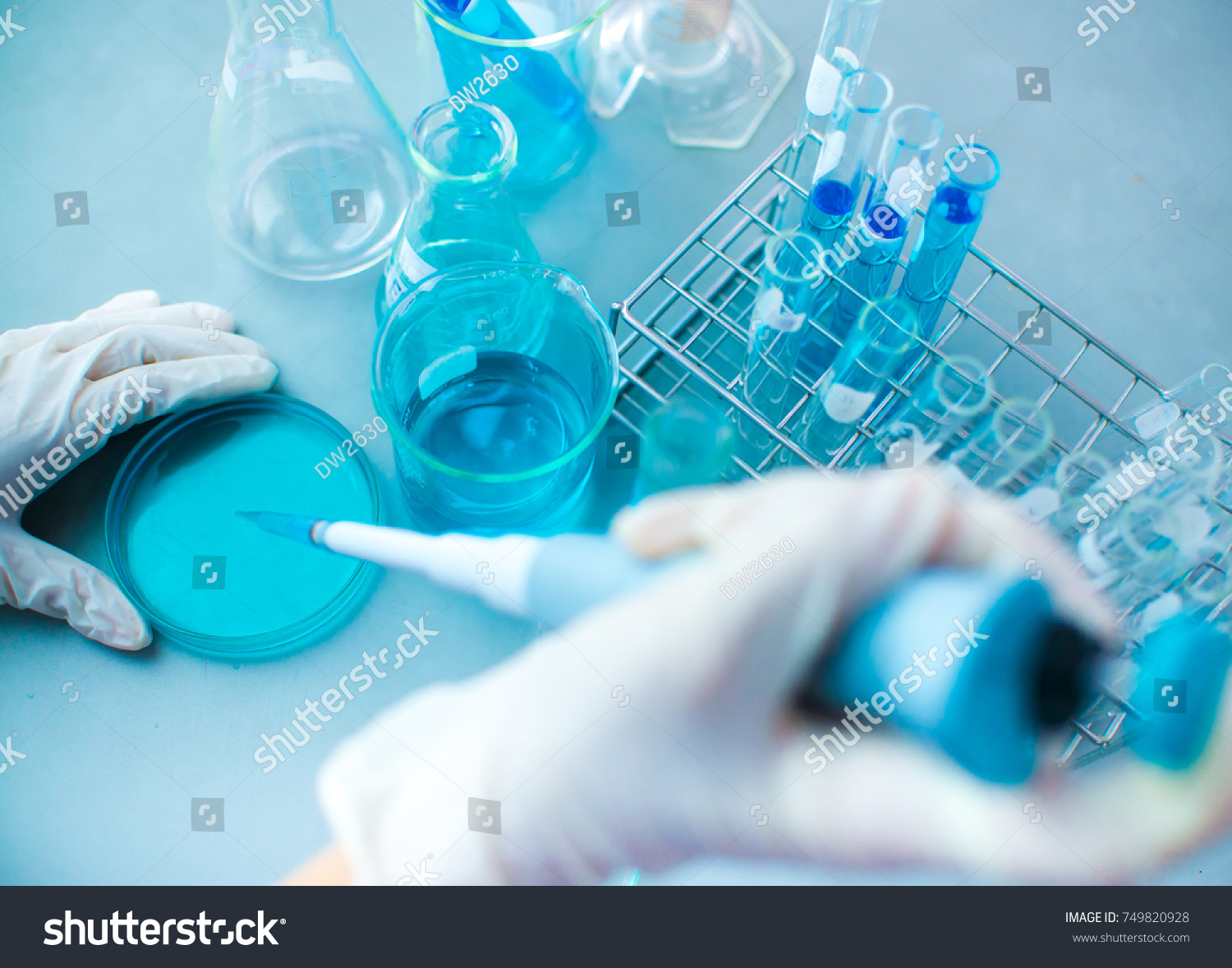 scientist research chemistry at science lab #749820928