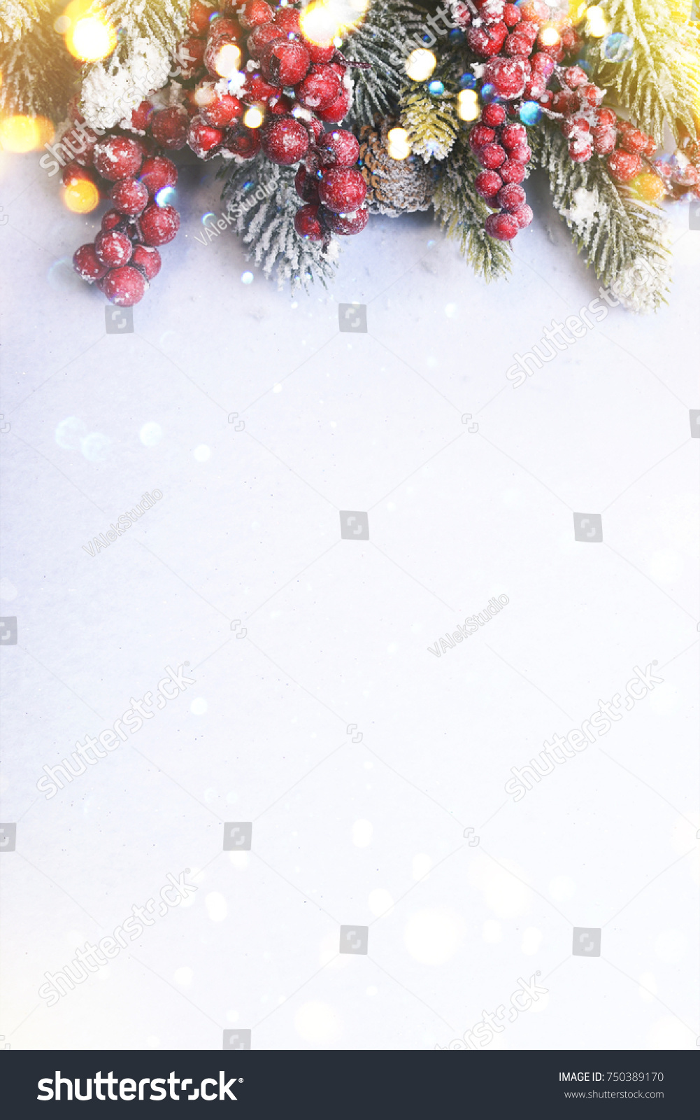 Christmas and New Year holidays background #750389170