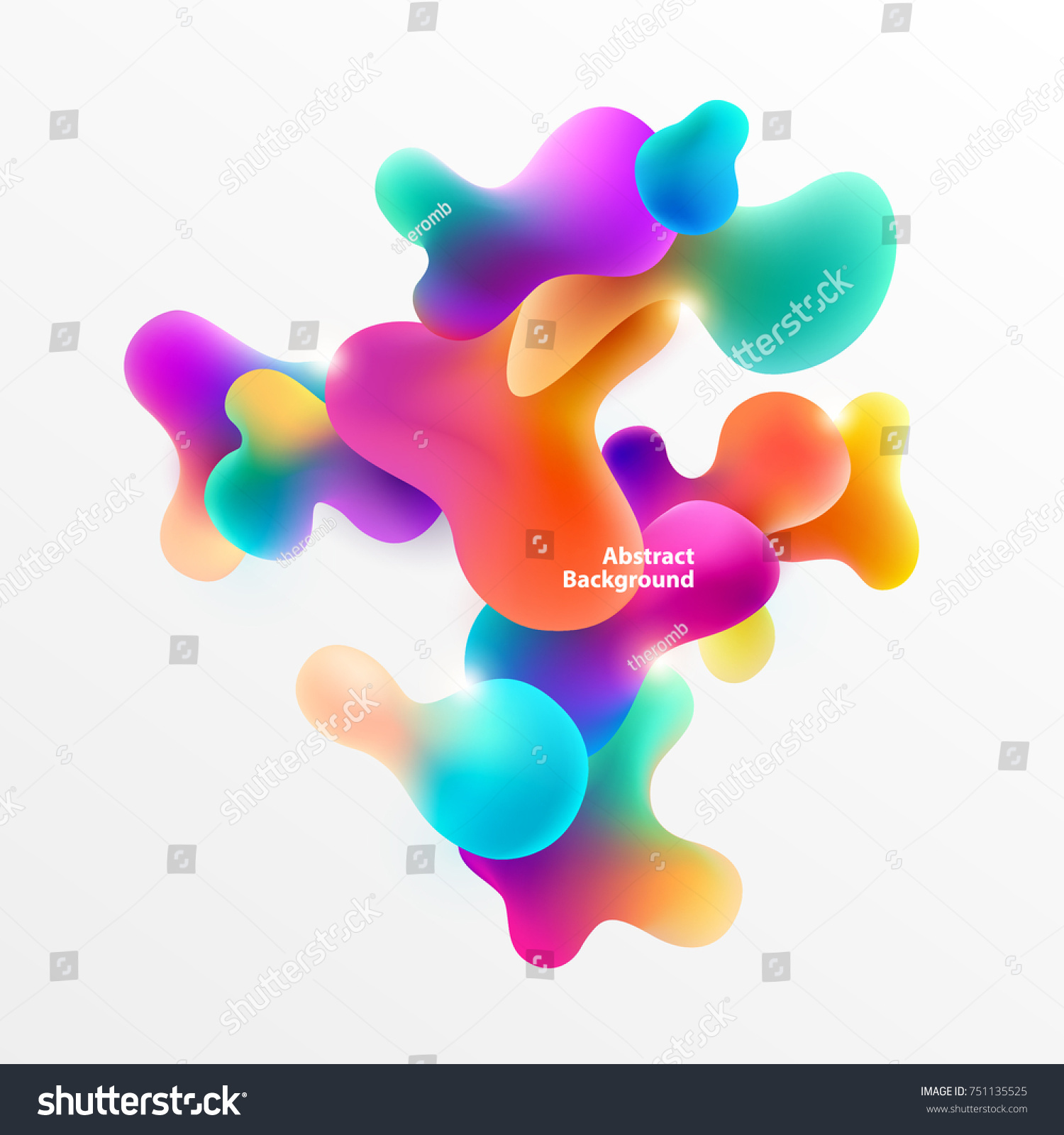 Plastic colorful shapes. Abstract background #751135525