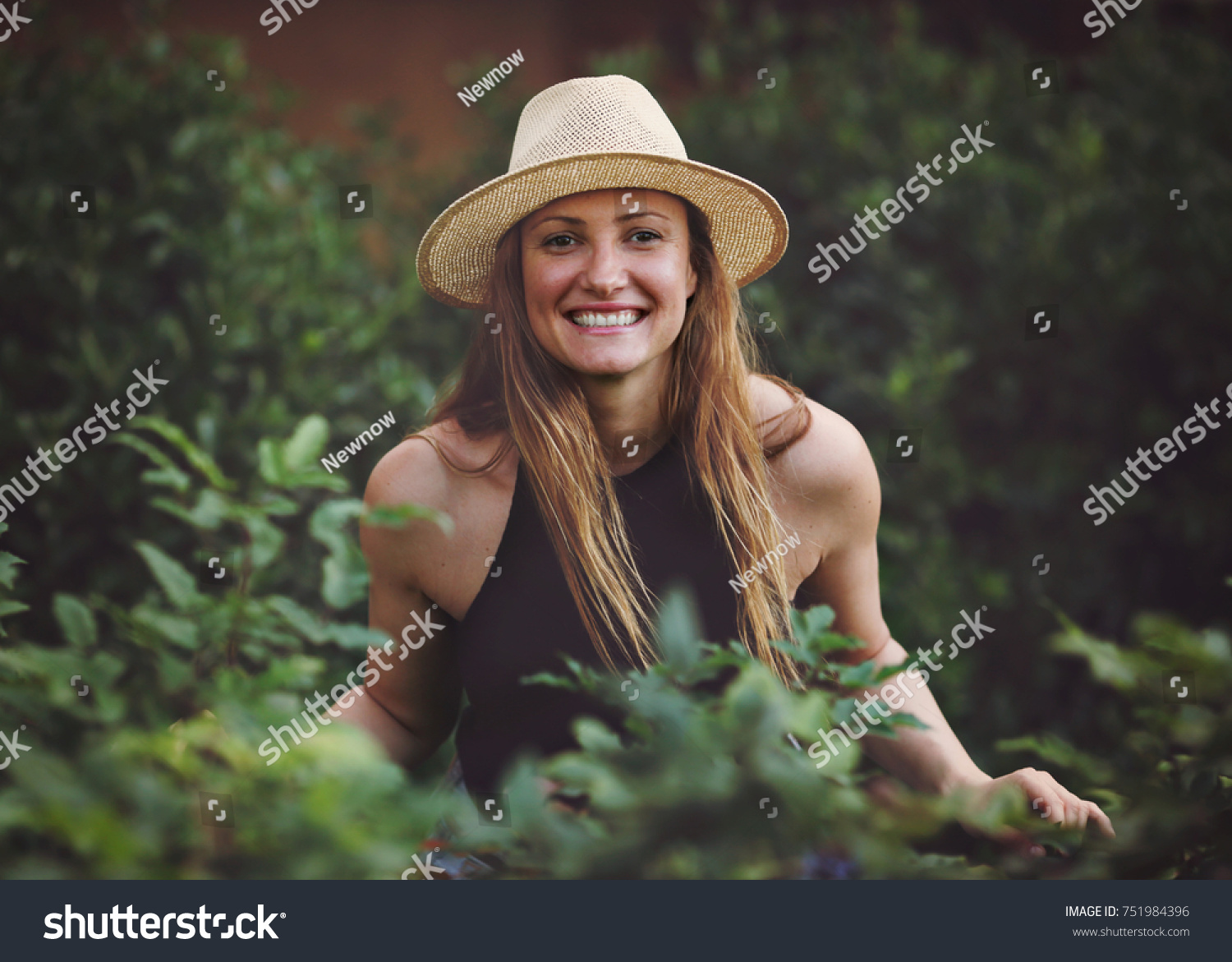 Young attractive natural blonde girl on the stret, street style photography #751984396