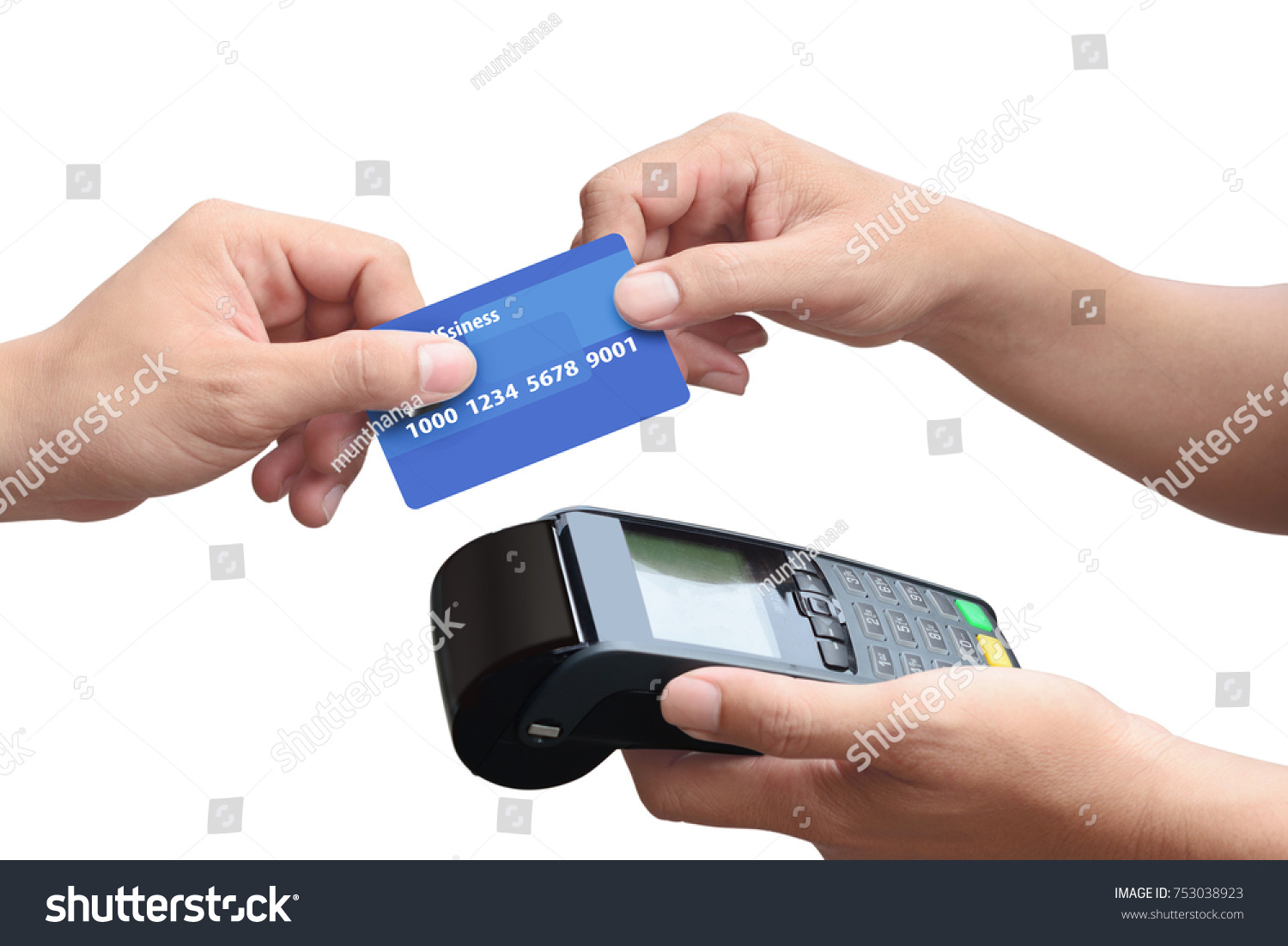 credit card on white background #753038923