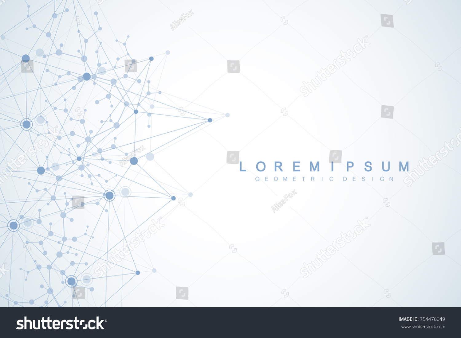 Molecule structure with particles. Scientific - Royalty Free Stock ...