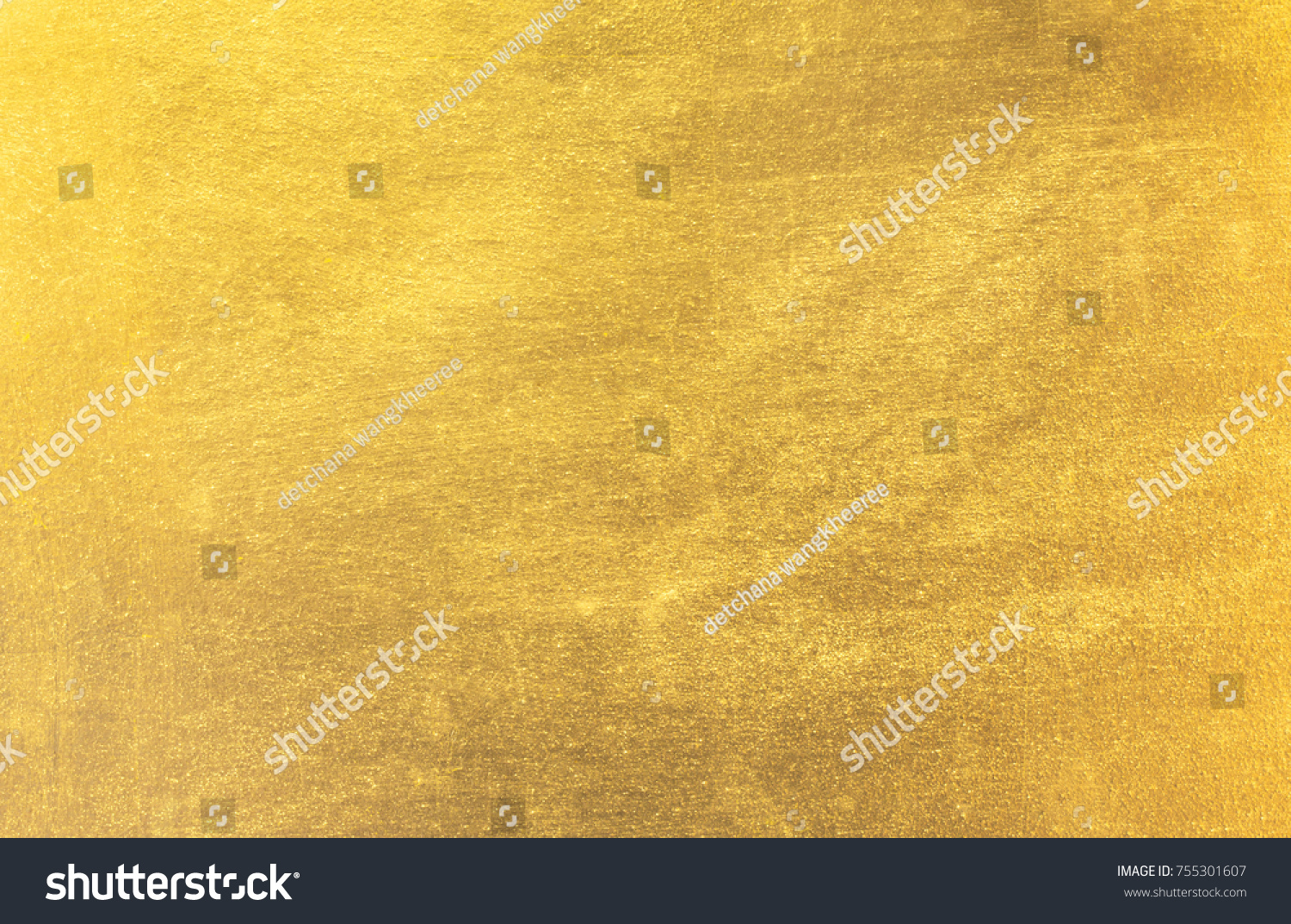 Shiny yellow leaf gold foil texture background #755301607