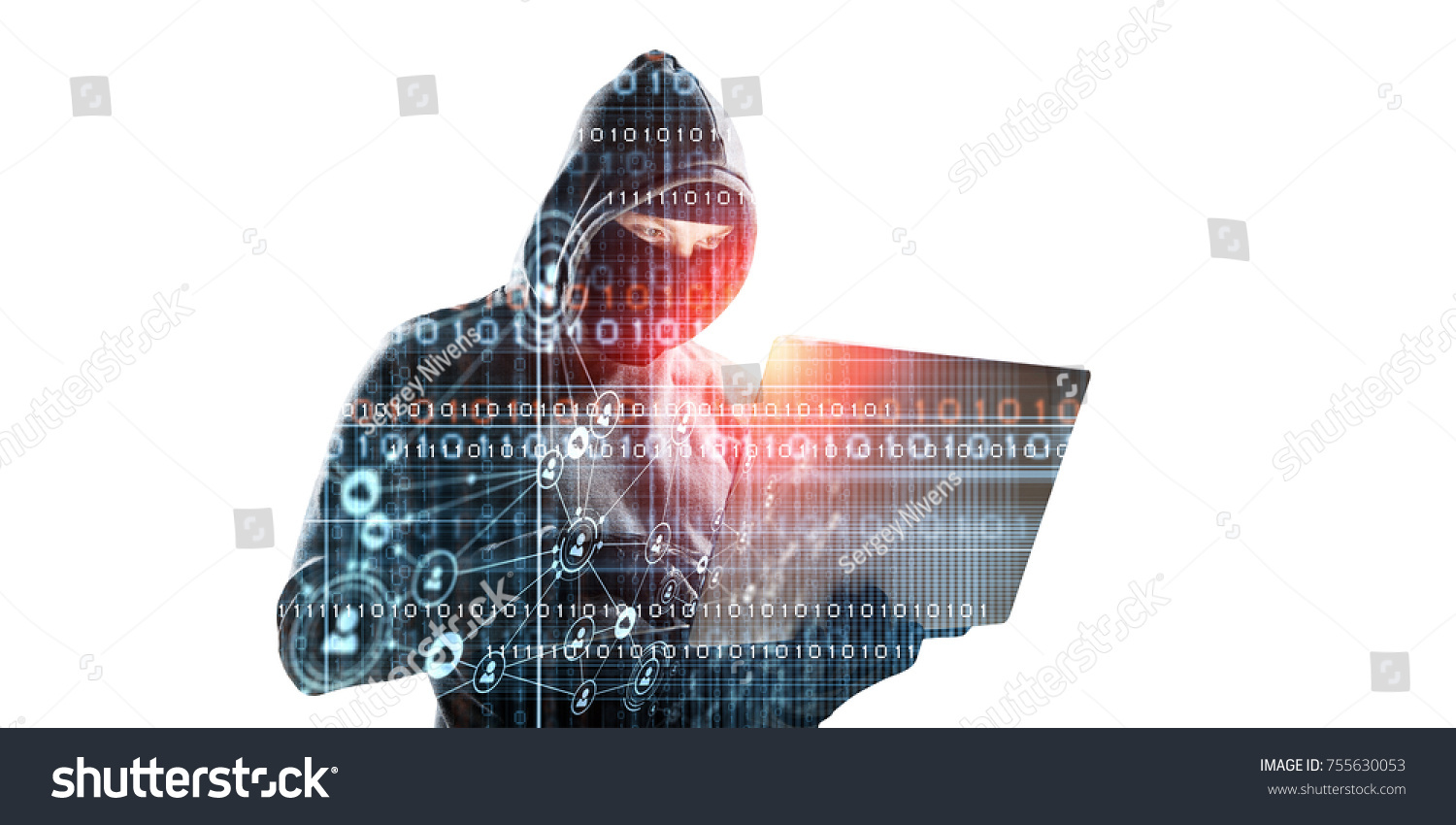 Hacker man steal information #755630053