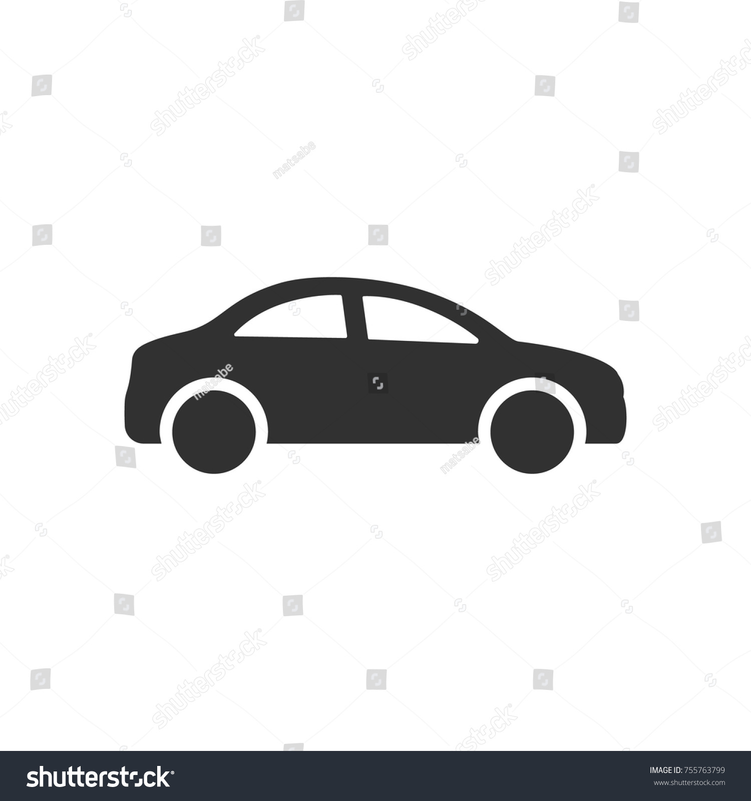Car. monochrome icon #755763799