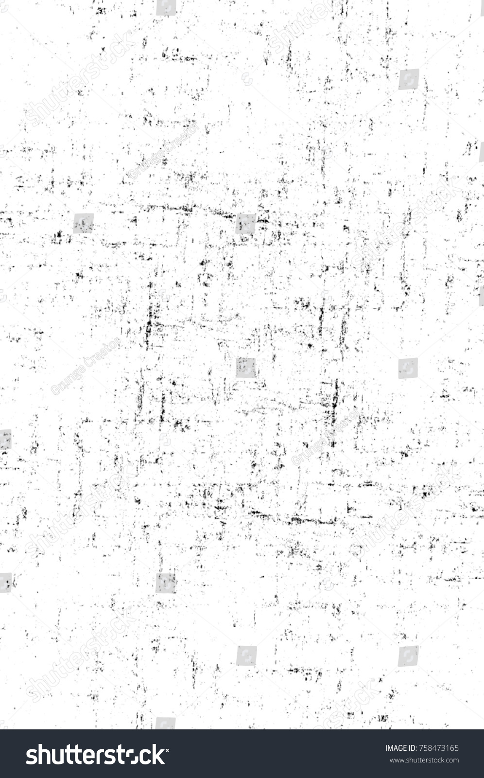 Grunge black and white seamless pattern. Monochrome abstract texture. Background of cracks, scuffs, chips, stains, ink spots, lines. Dark design background surface. Gray printing element #758473165