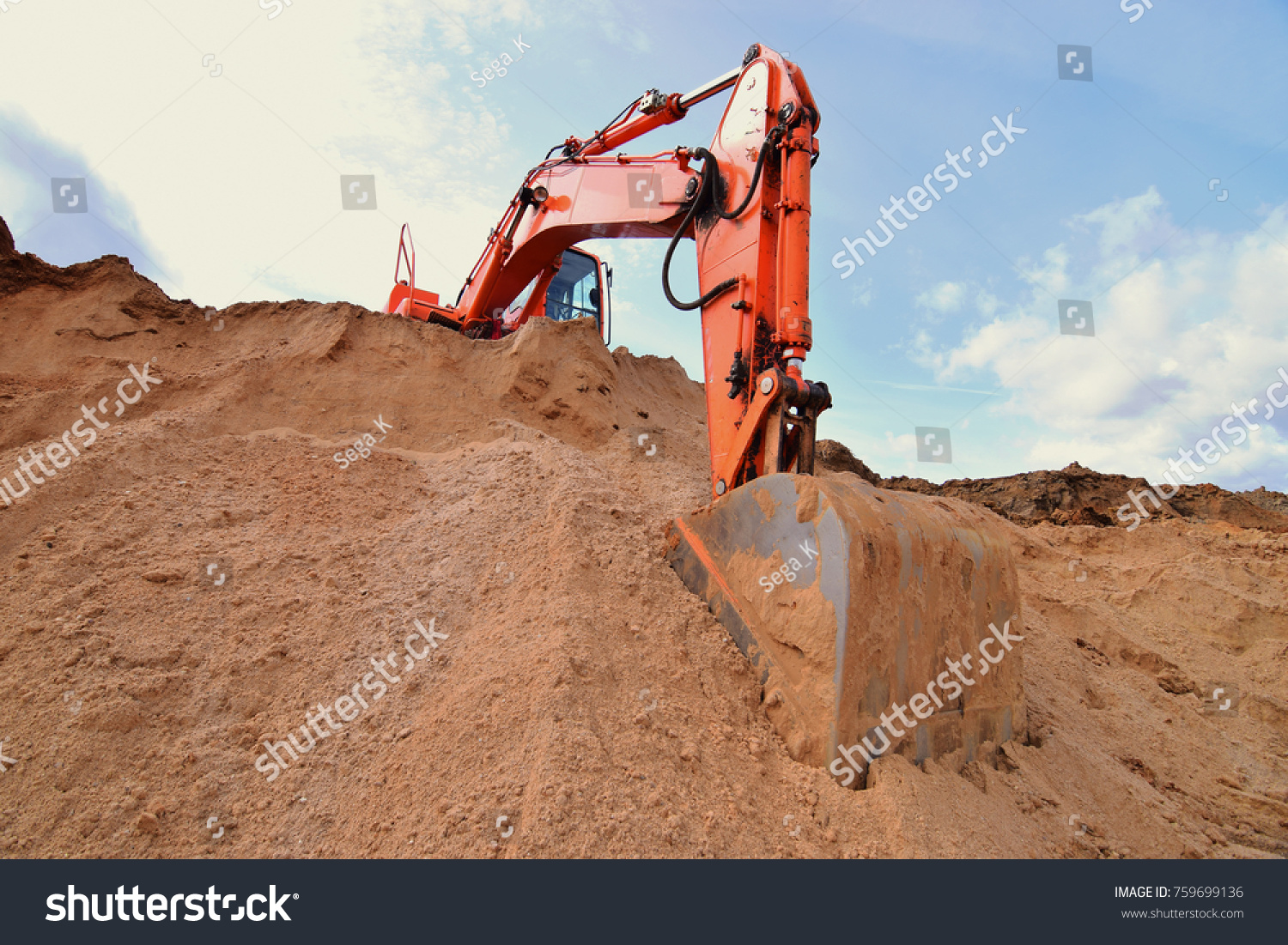 excavator in a quarry #759699136