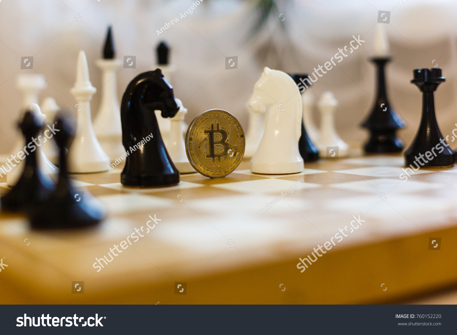 Chess with coin bitcoins behind the scenes business competition ideas for rewarding returns  #760152220