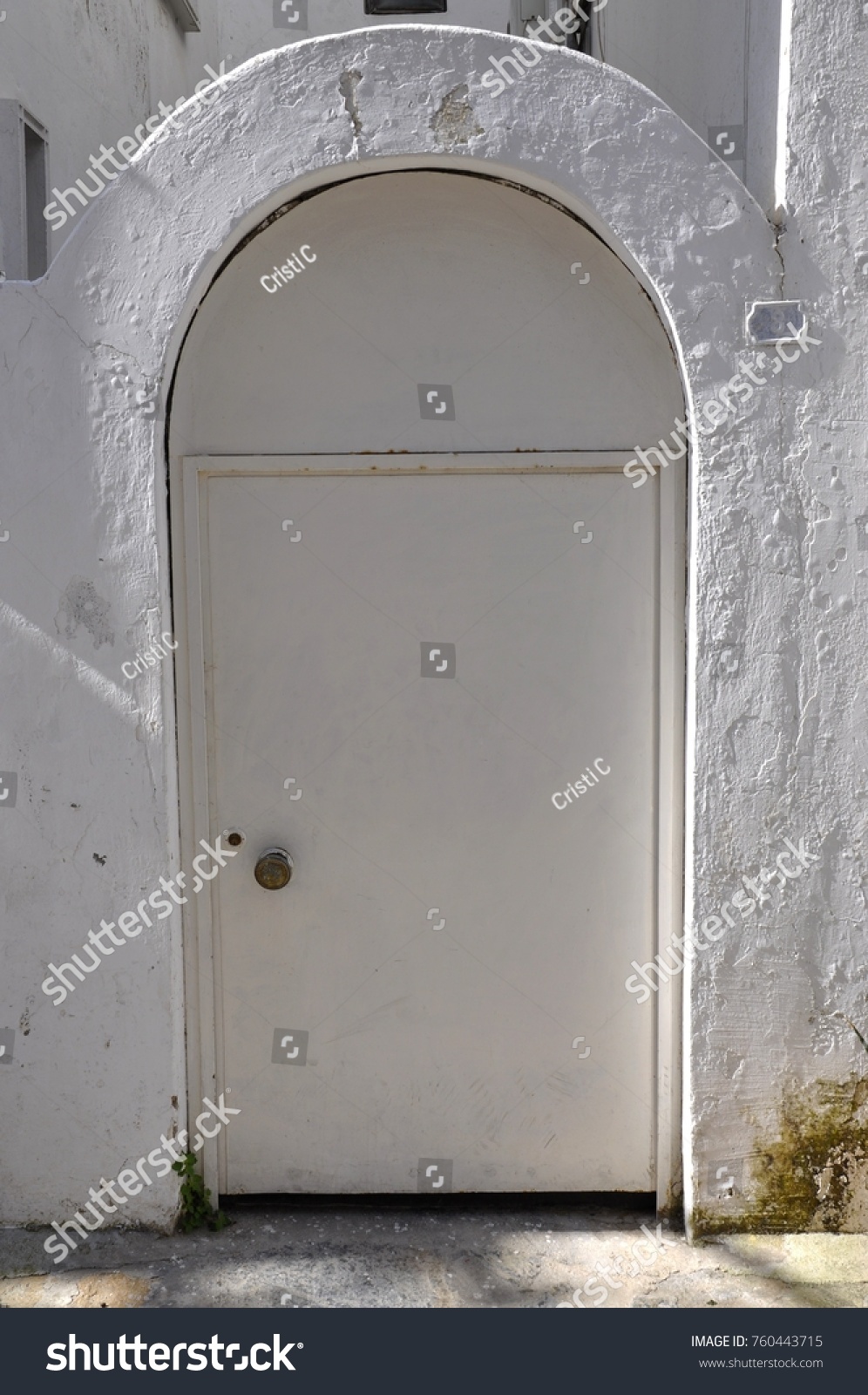 White arch and door  #760443715