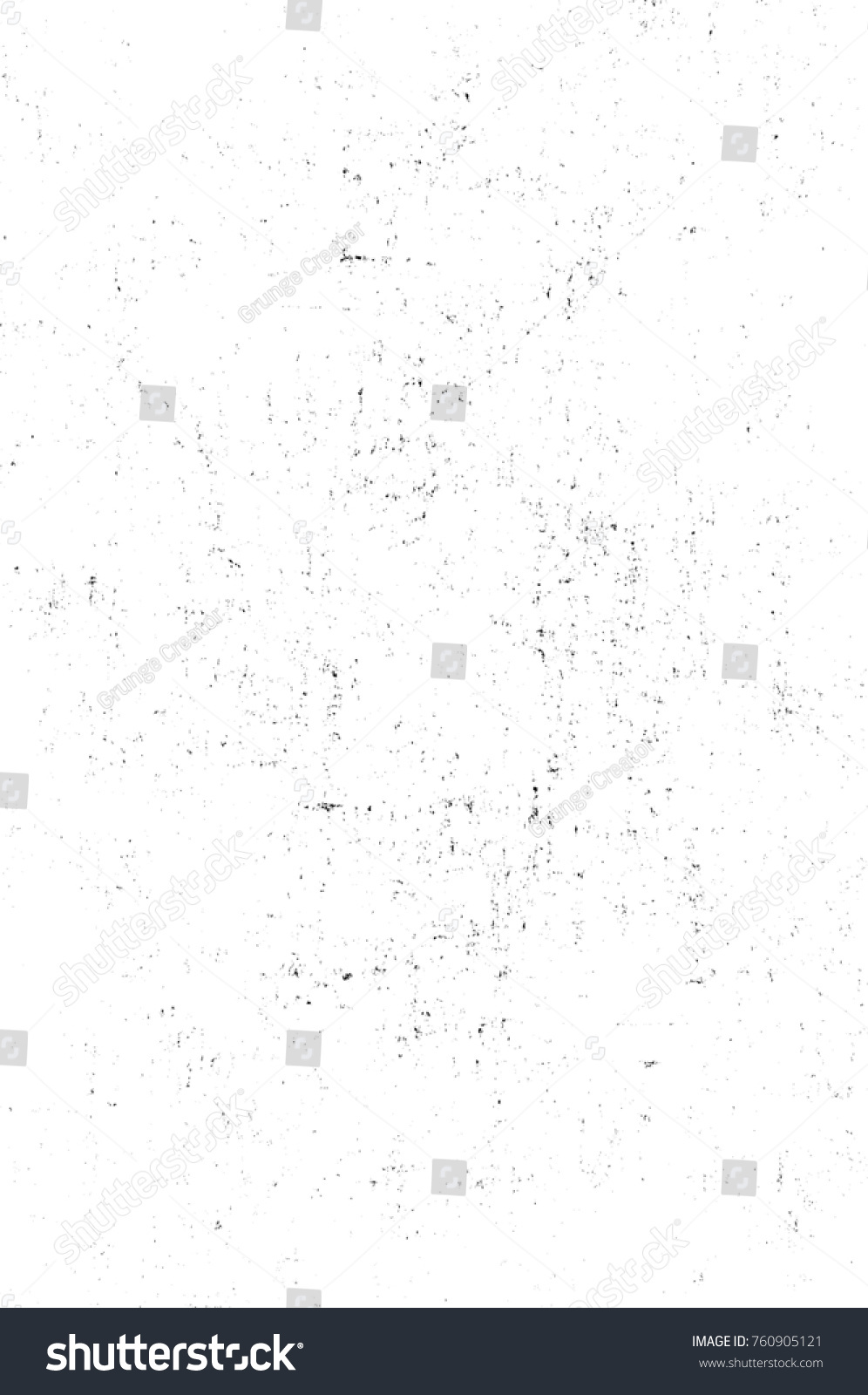 Grunge black and white pattern. Monochrome particles abstract texture. Background of cracks, scuffs, chips, stains, ink spots, lines. Dark design background surface. Gray printing element #760905121