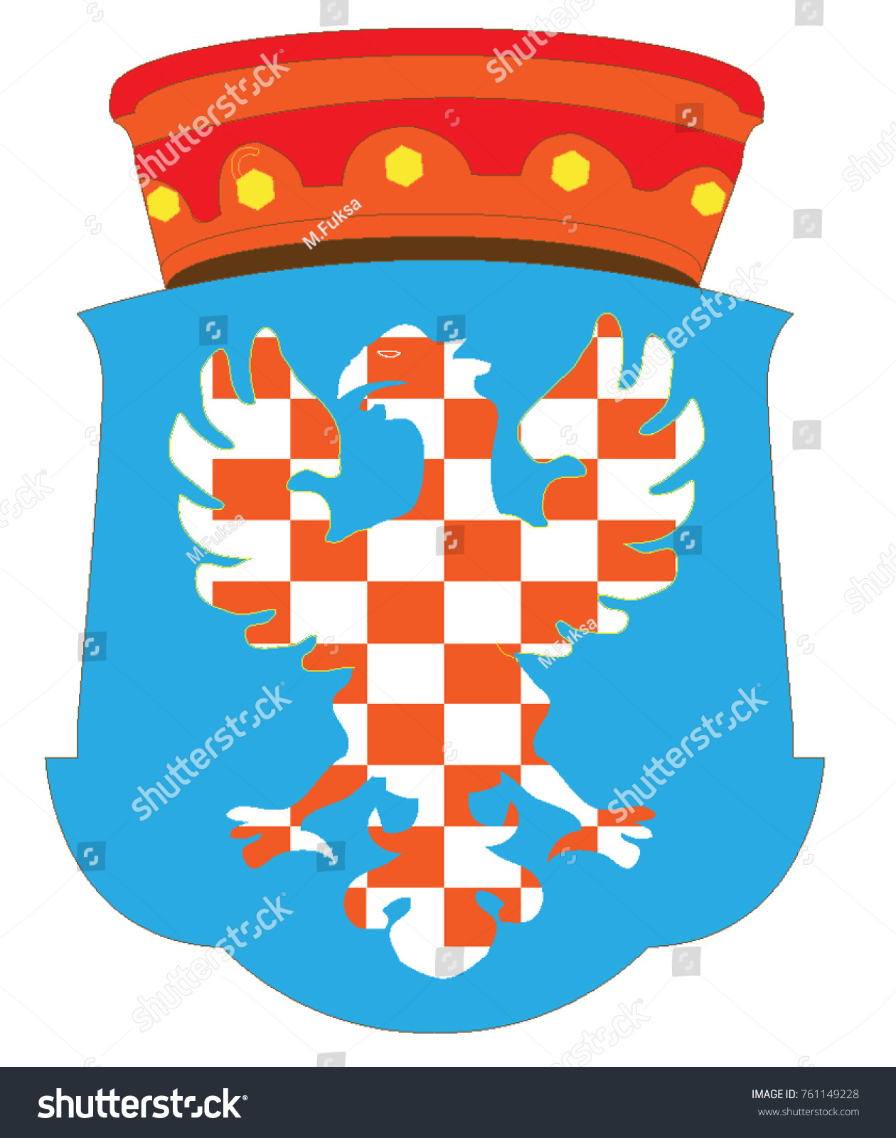 Historic coat of arms of the Habsburg country of Moravia #761149228