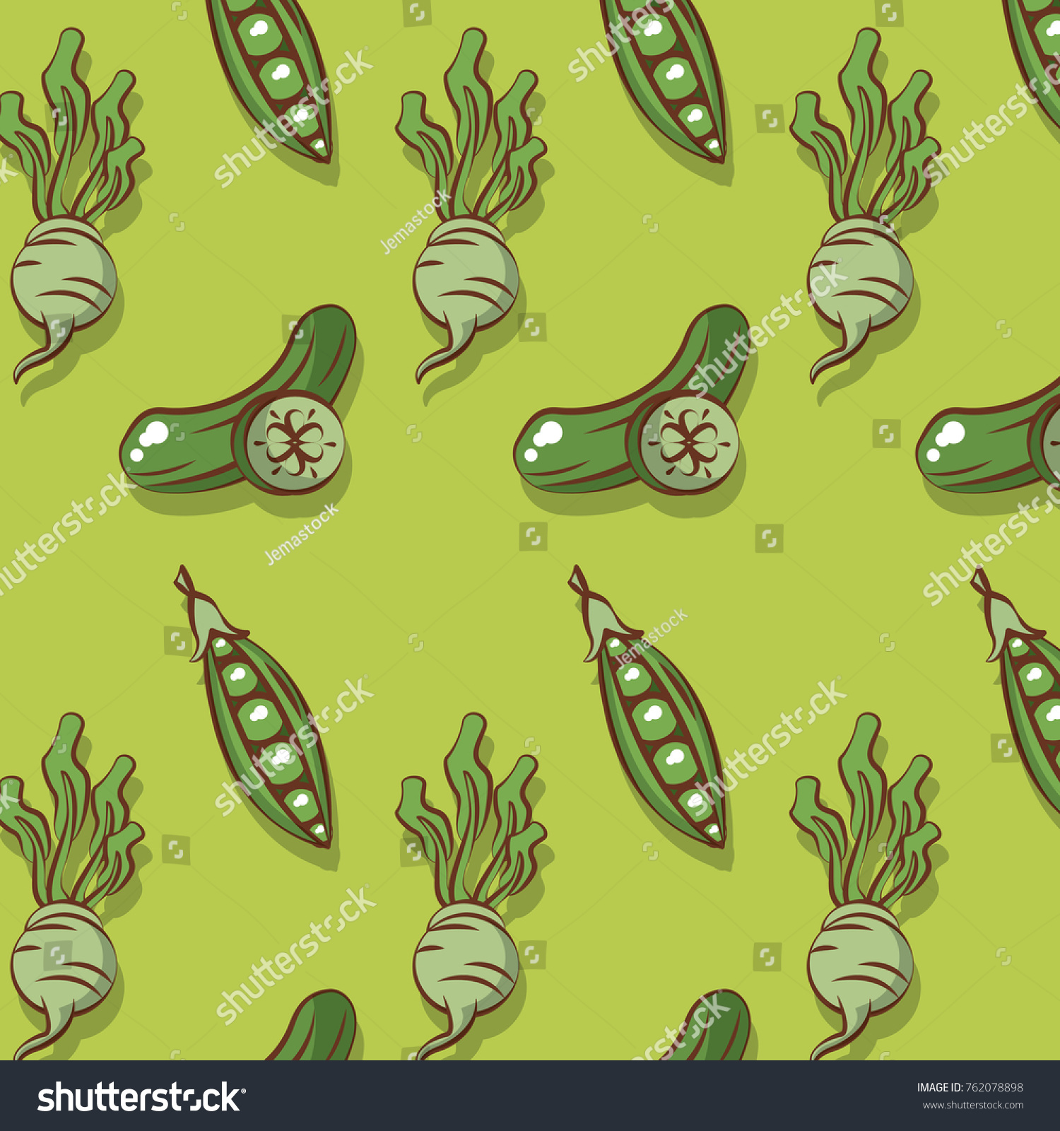 Cucumber and radish background #762078898