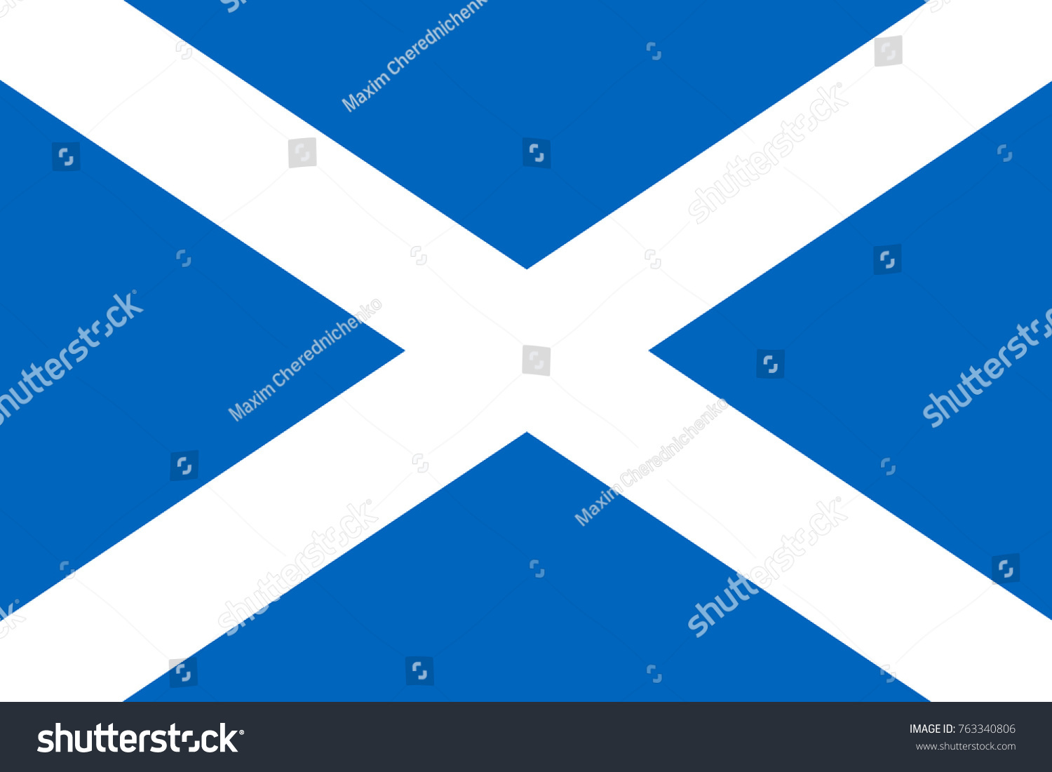 Flag of Scotland - Royalty Free Stock Vector 763340806 - Avopix.com