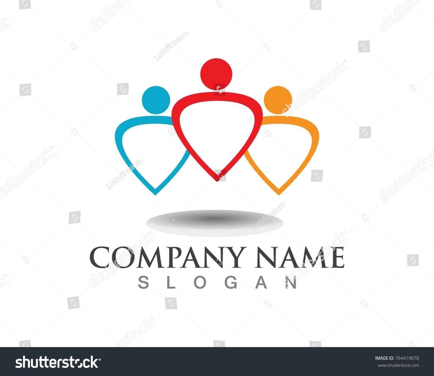 Community people logos - Royalty Free Stock Vector 764419078 - Avopix.com