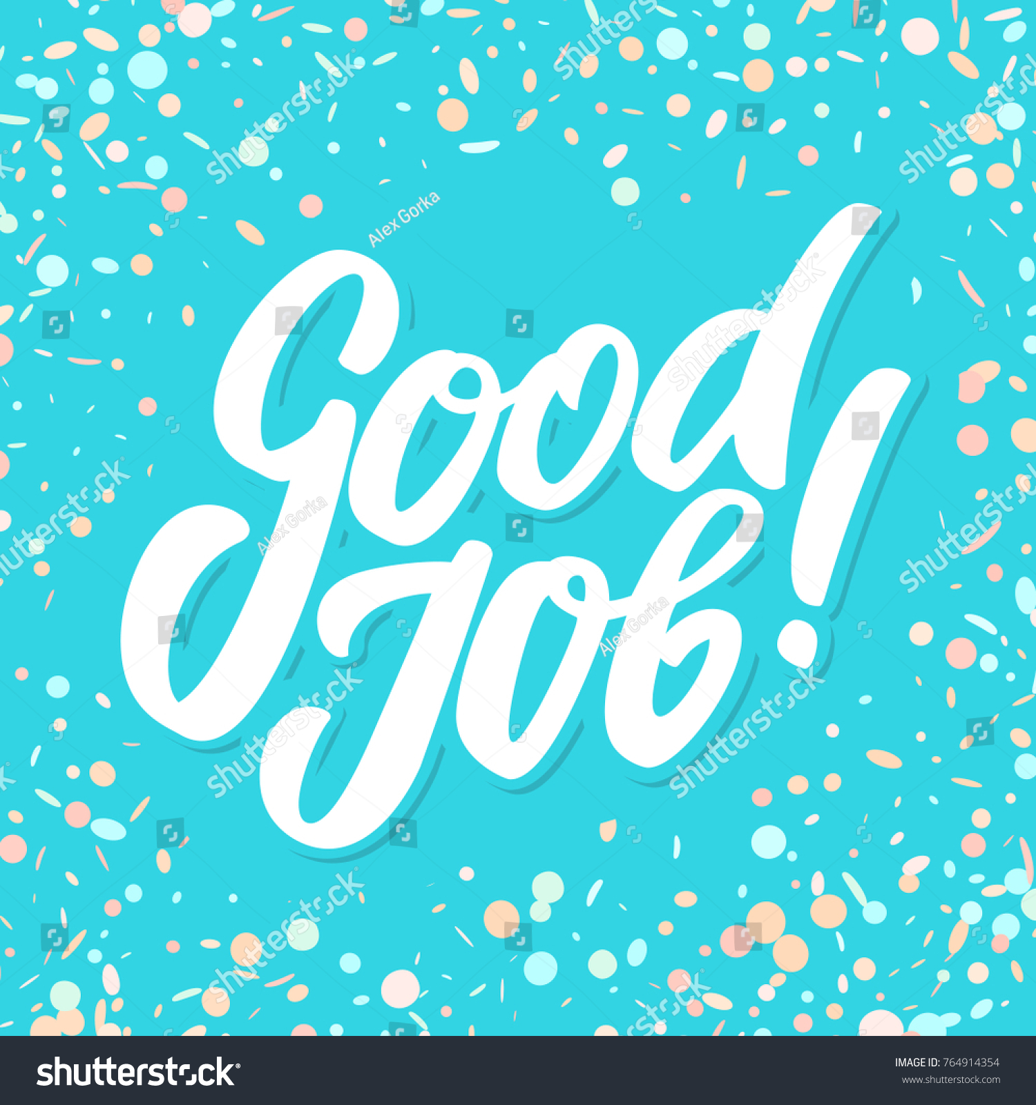 Good Job! Greeting Card. - Royalty Free Stock Vector 764914354 - Avopix.com