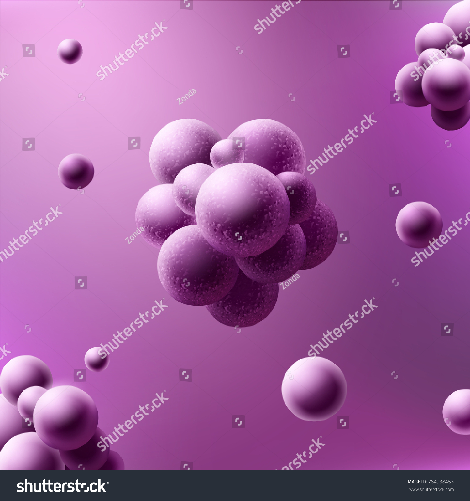 Vector Staphylococcus Aureus Bacteria Close Up Royalty Free Stock Vector 764938453