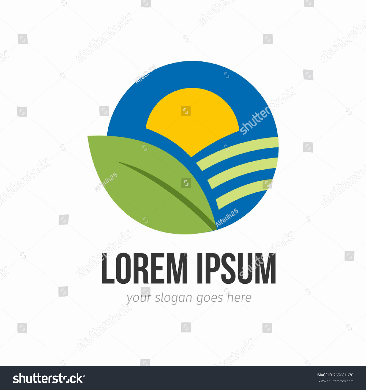 Abstract nature logo template - Royalty Free Stock Vector 765081670 ...