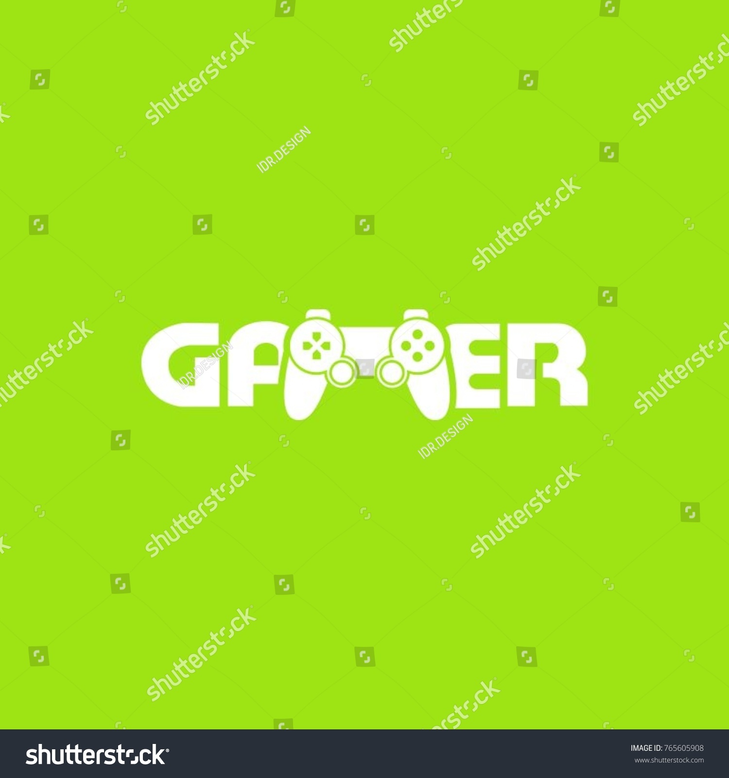 Gamer logovector design - Royalty Free Stock Vector 765605908 - Avopix.com