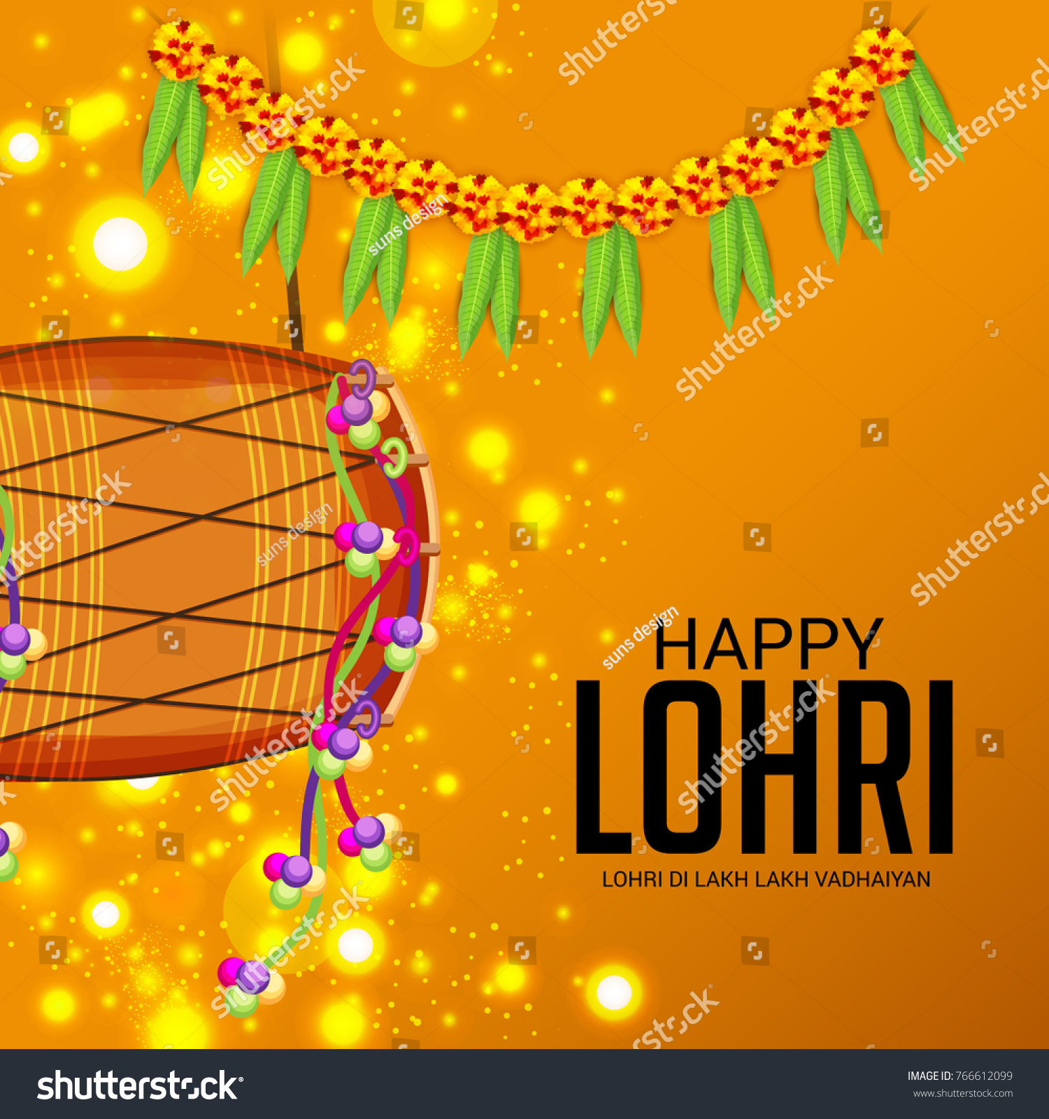 Vector Illustration Of A Banner For Punjabi - Royalty Free Stock Vector 