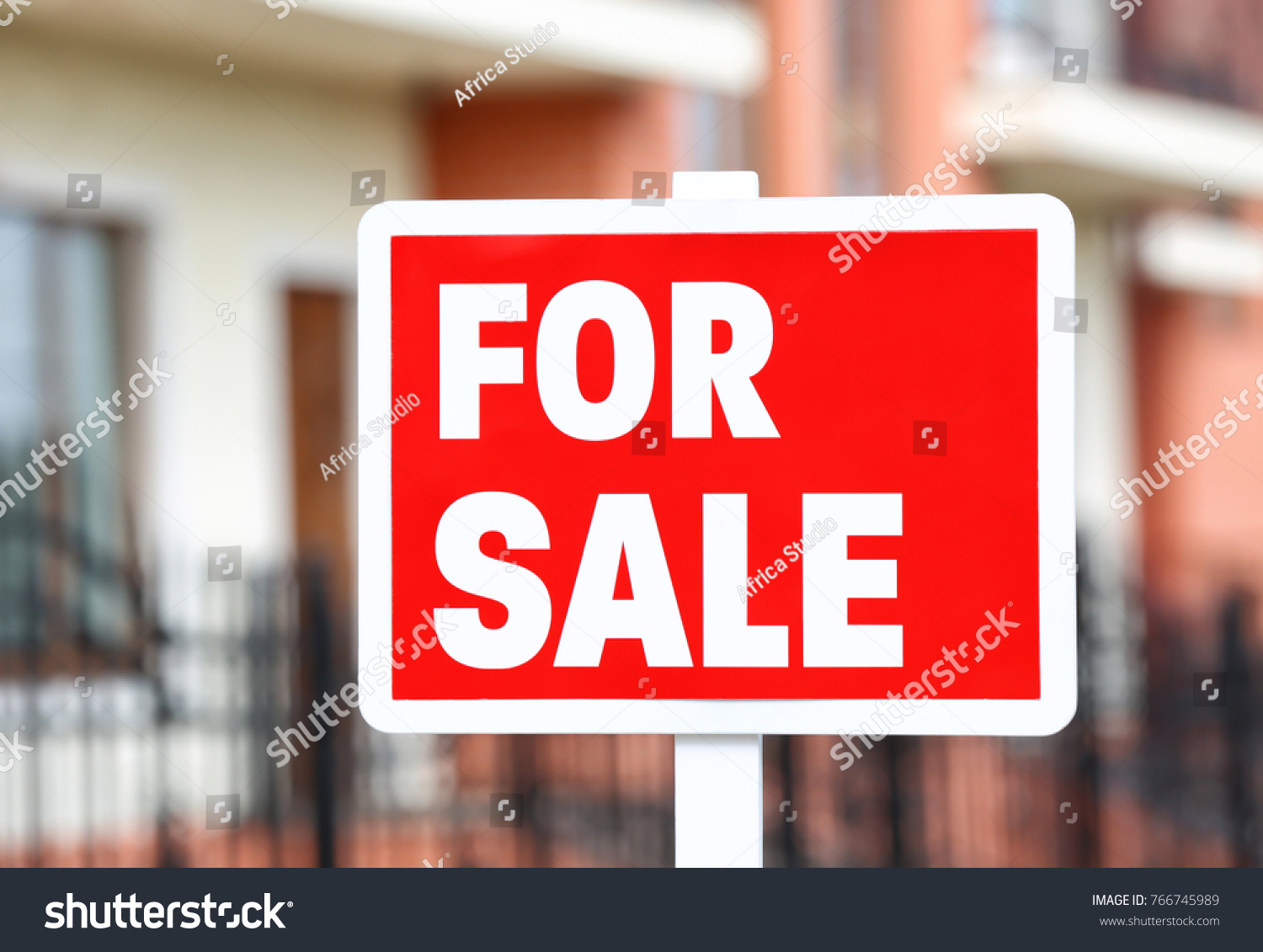 "For sale" sign outdoors #766745989