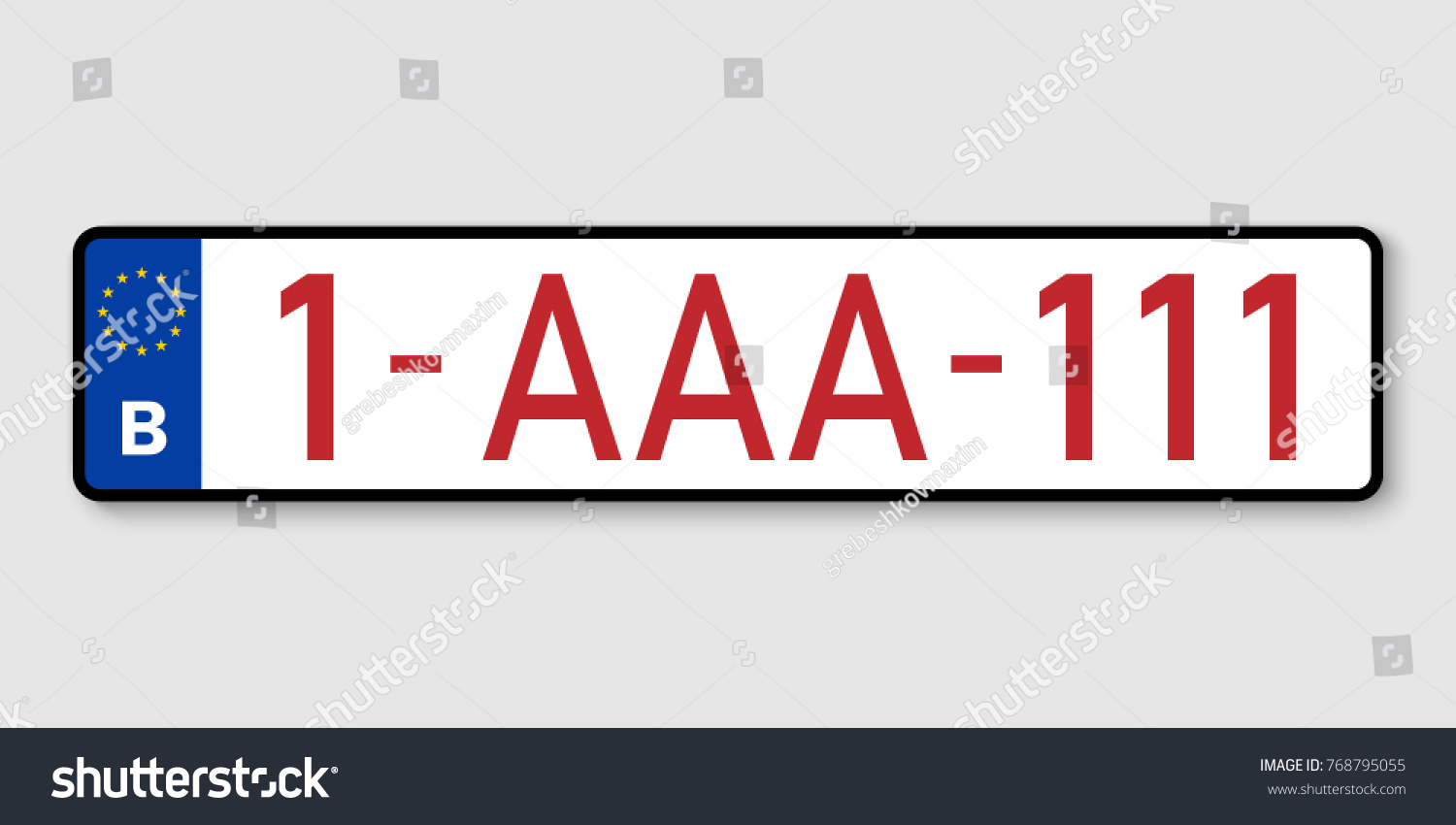 Number Plate Vehicle Registration Plates Of Royalty Free Stock