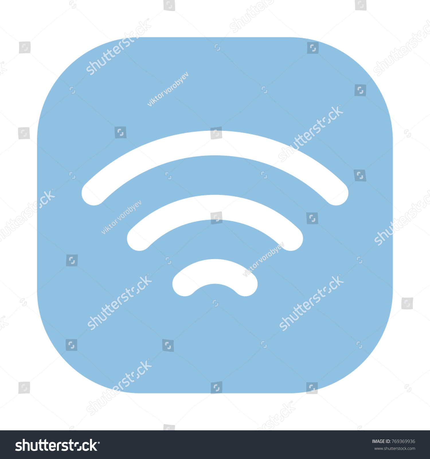 Wi-Fi sign. Wi-Fi symbol. Wi-Fi zone. Rounded - Royalty Free Stock ...