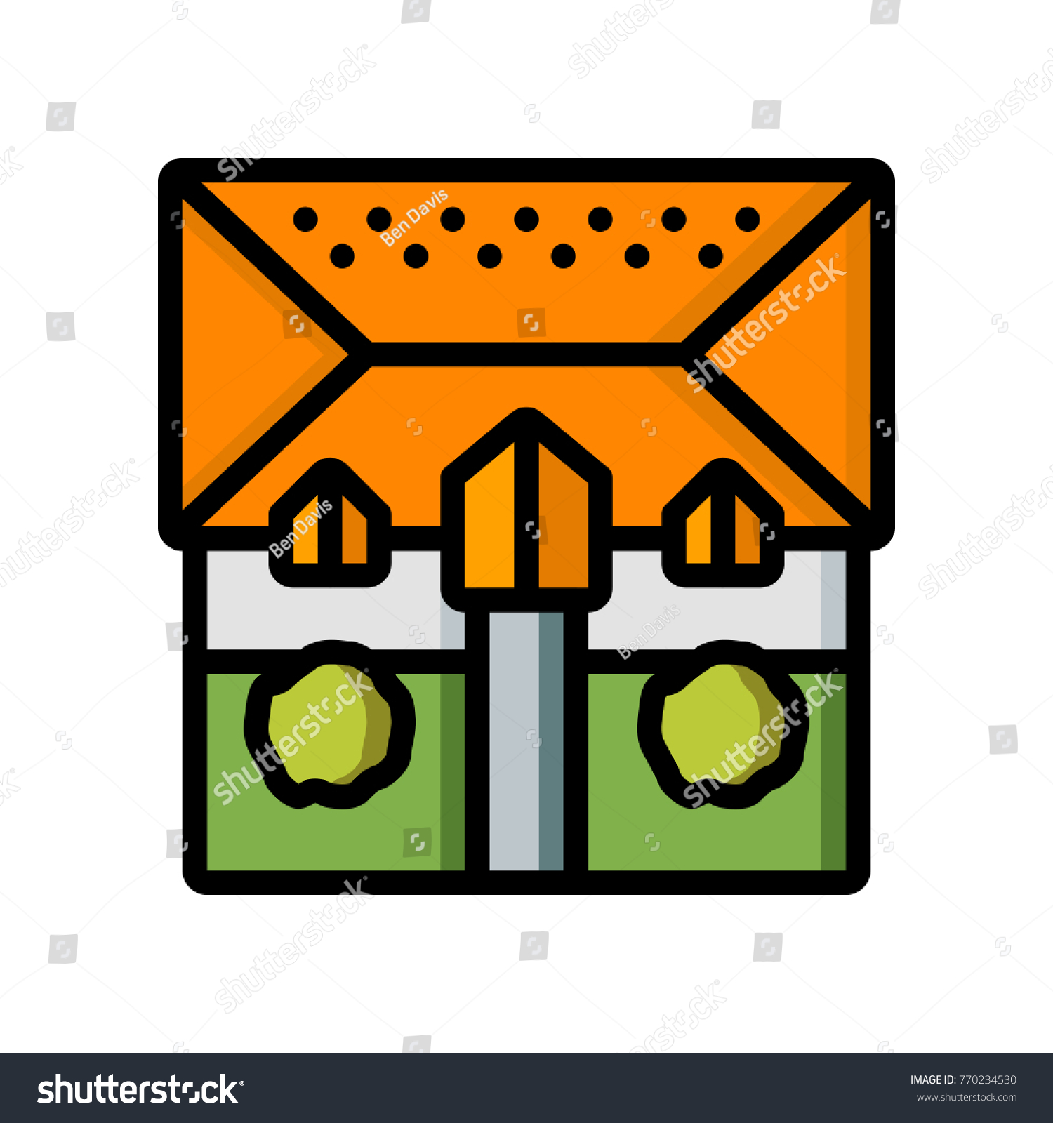  Construction House Plan Royalty Free Stock Vector 770234530 