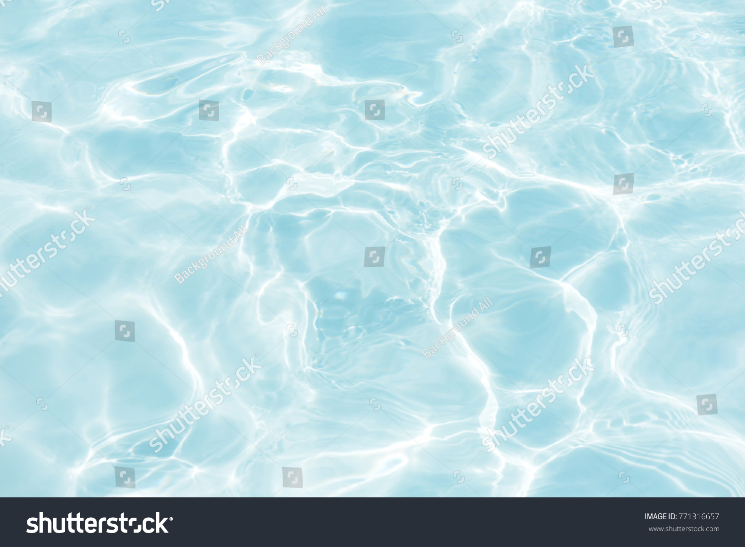 surface of blue swimming pool,background of water in swimming pool. #771316657