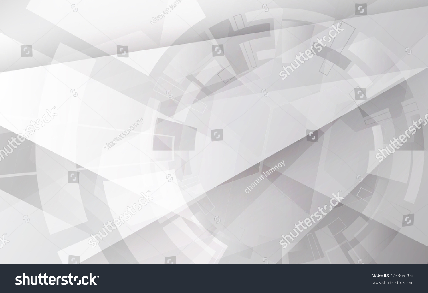 Grey wheel geometric technology background with gear shape. Vector abstract graphic design #773369206