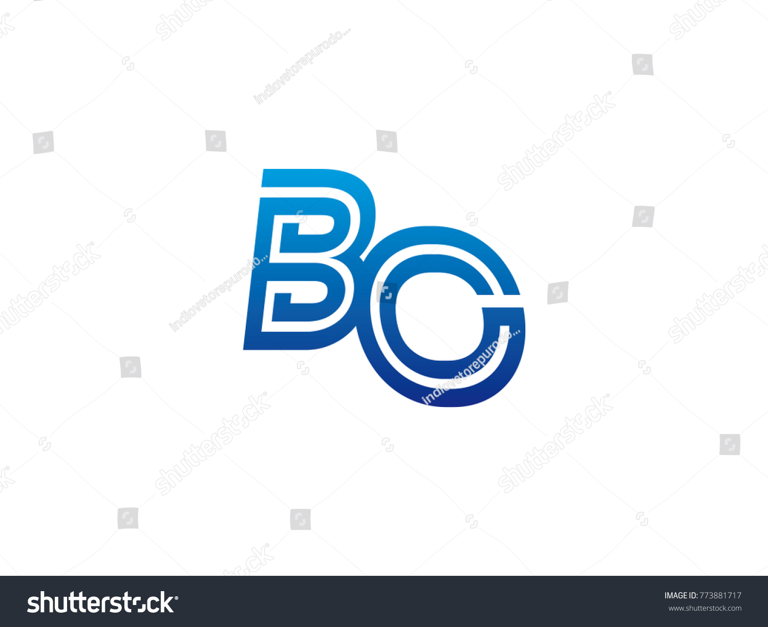 Blue letter BO logo vector - Royalty Free Stock Vector 773881717 ...