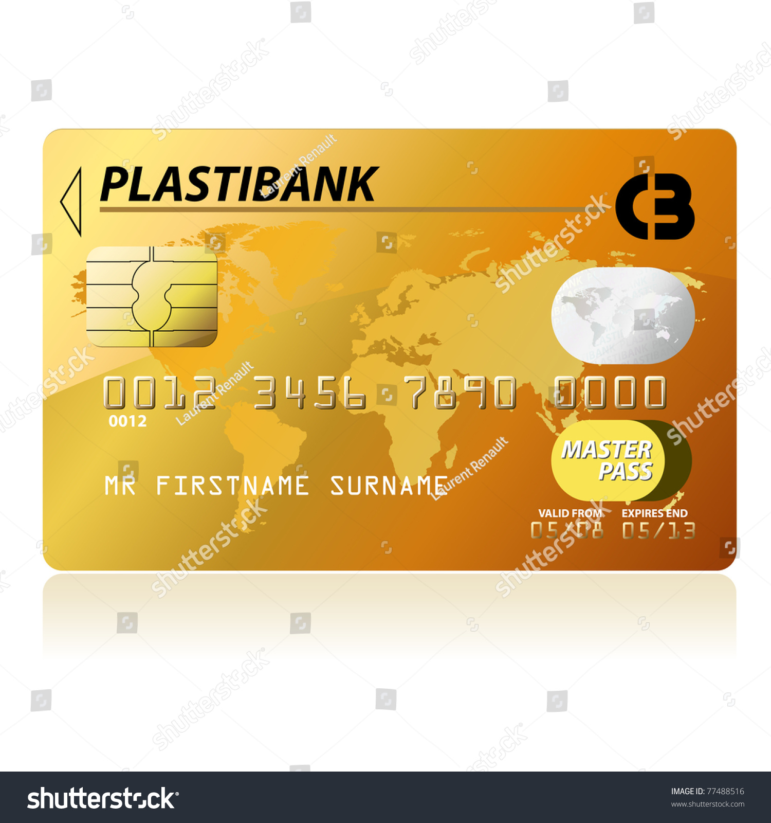 Gold credit card - Royalty Free Stock Photo 77488516 - Avopix.com