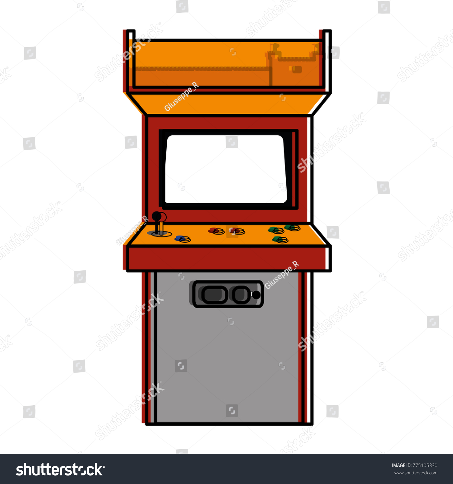 Arcade machine design - Royalty Free Stock Vector 775105330 - Avopix.com