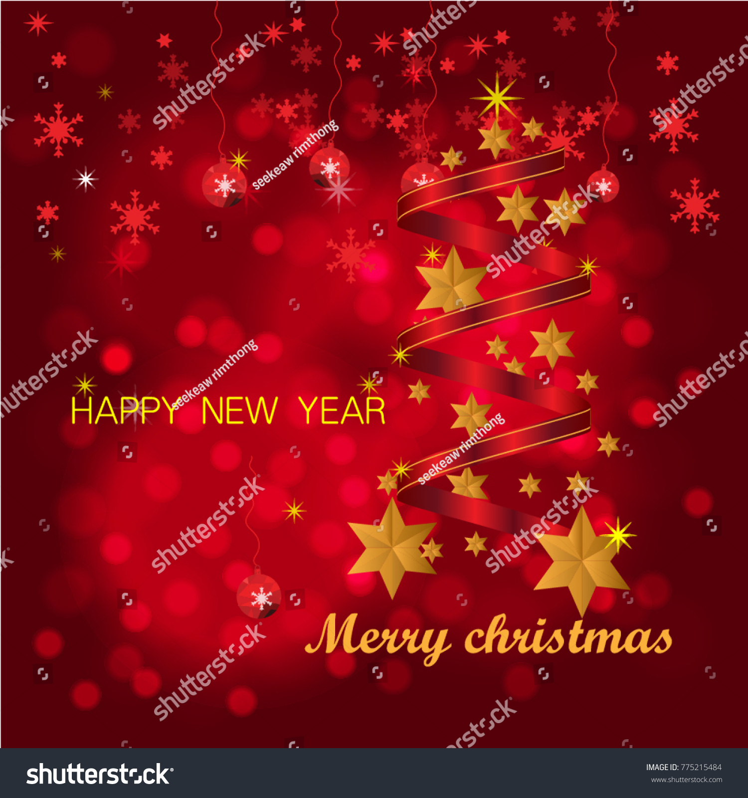 Christmas design Vector.Merry Christmas and happy new year #775215484