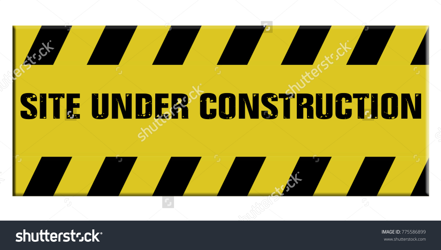 Site under construction sign - Royalty Free Stock Photo 775586899 ...