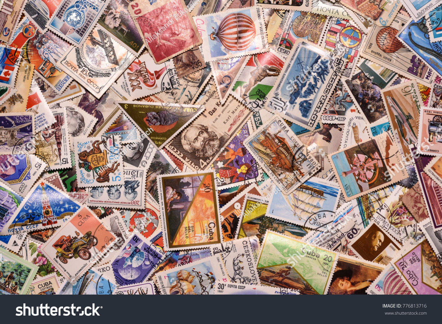 Wallpaper old postage stamps #776813716