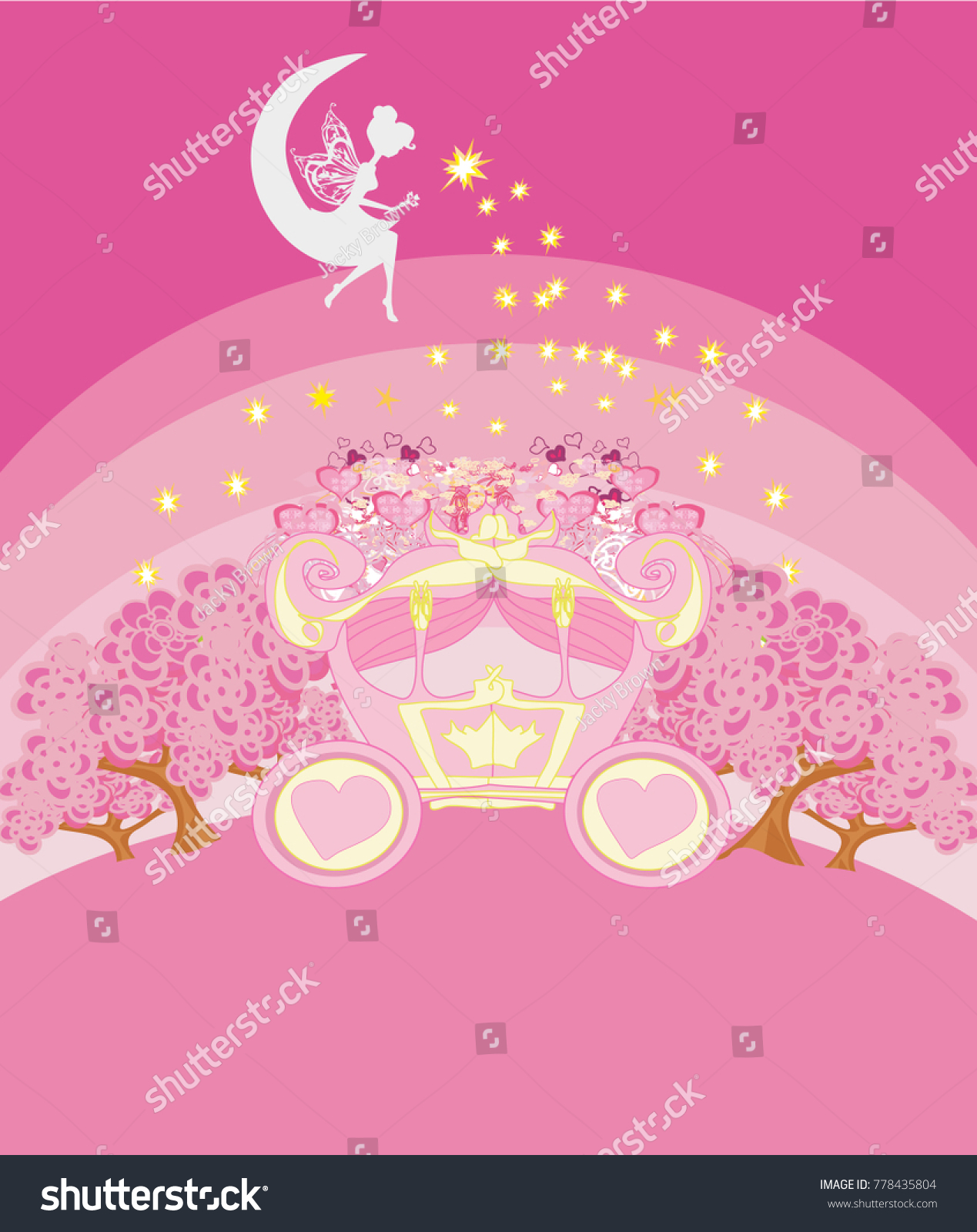 Abstract fairy tale invitation card - Royalty Free Stock Photo ...