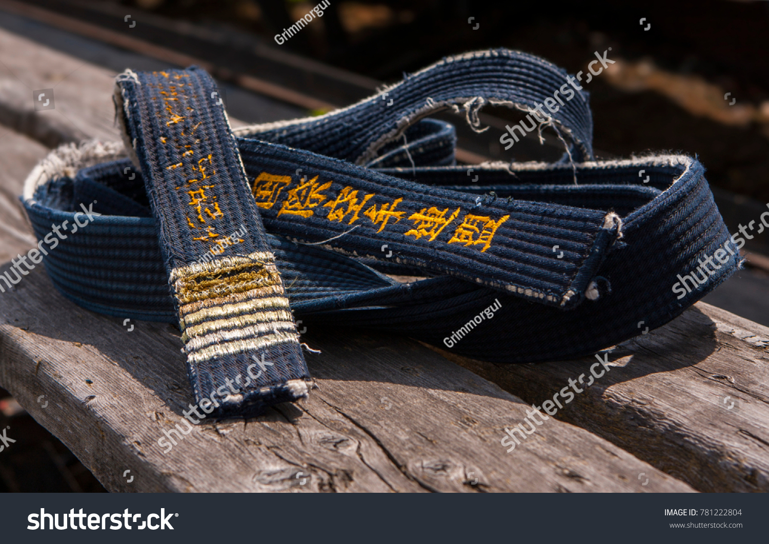 black belt of kyokushinkai karate - Royalty Free Stock Photo 781222804 ...