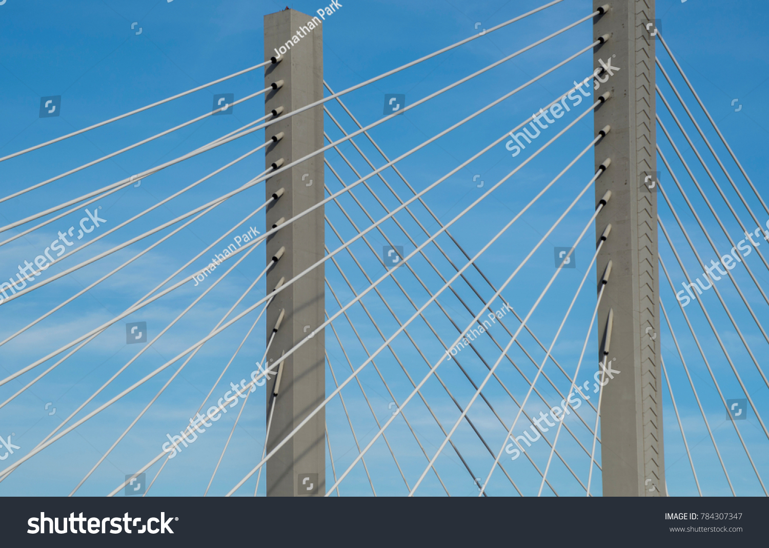 Suspension bridge abstract #784307347