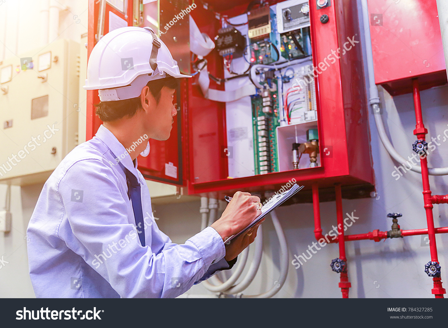 Engineer inspection Industrial fire control system #784327285