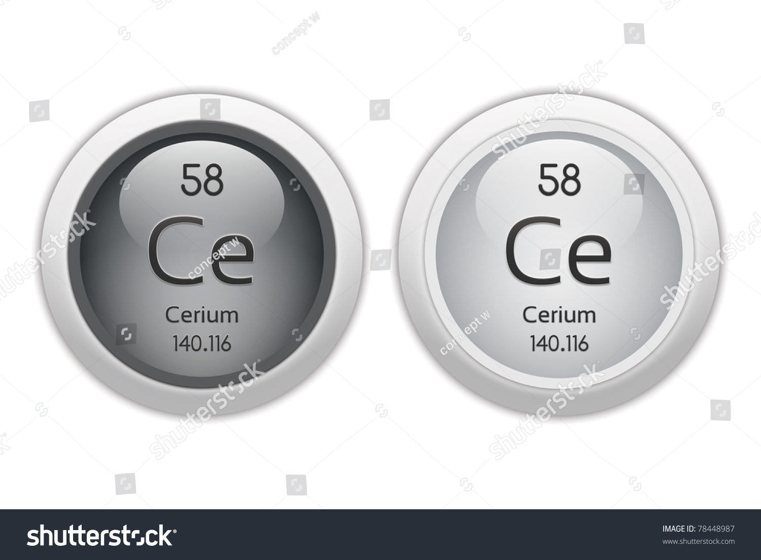 - - web Photo buttons Stock ... Cerium two 78448987 chemical\u2026