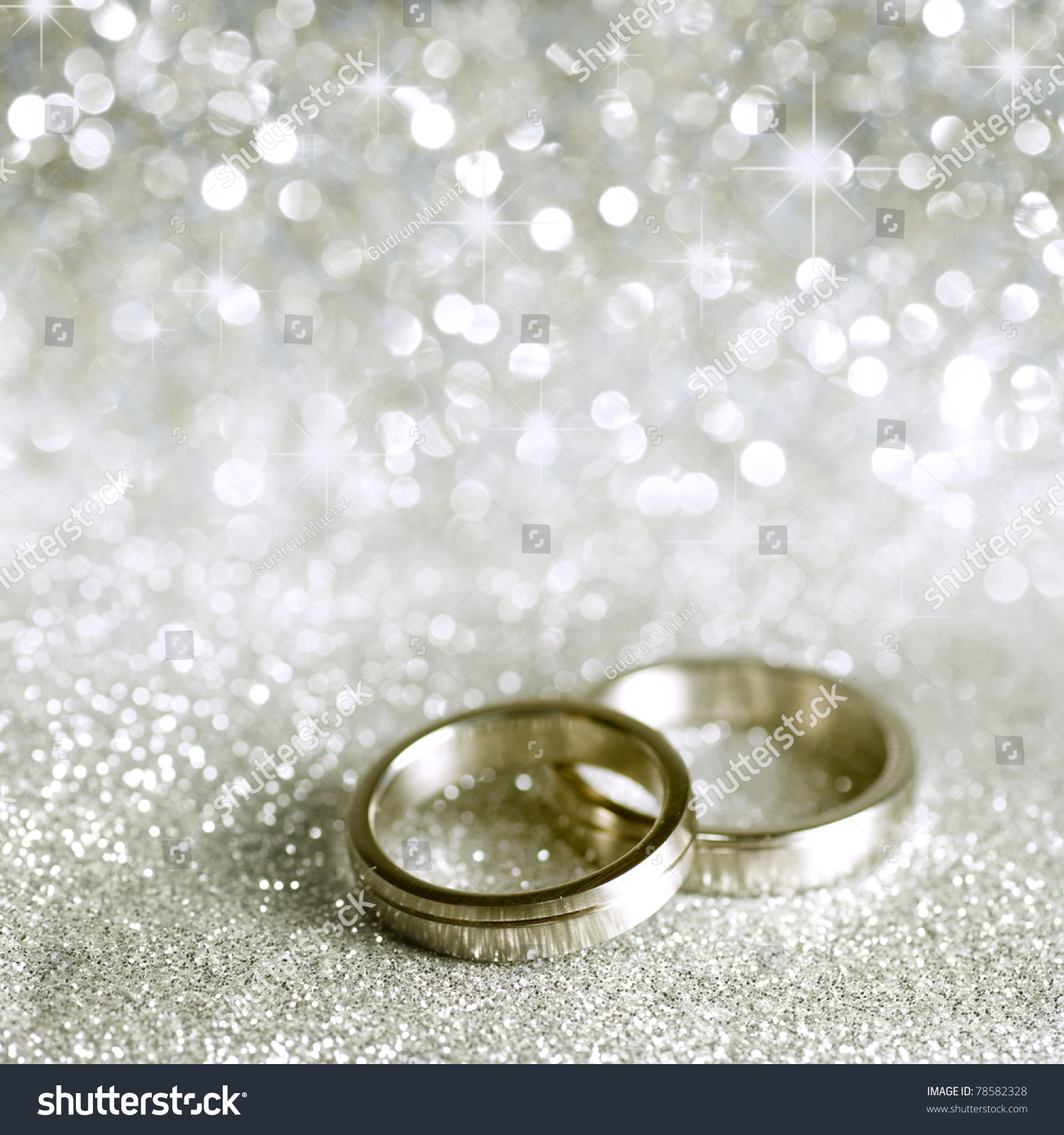 Royalty-free Wedding rings on a silver background ...