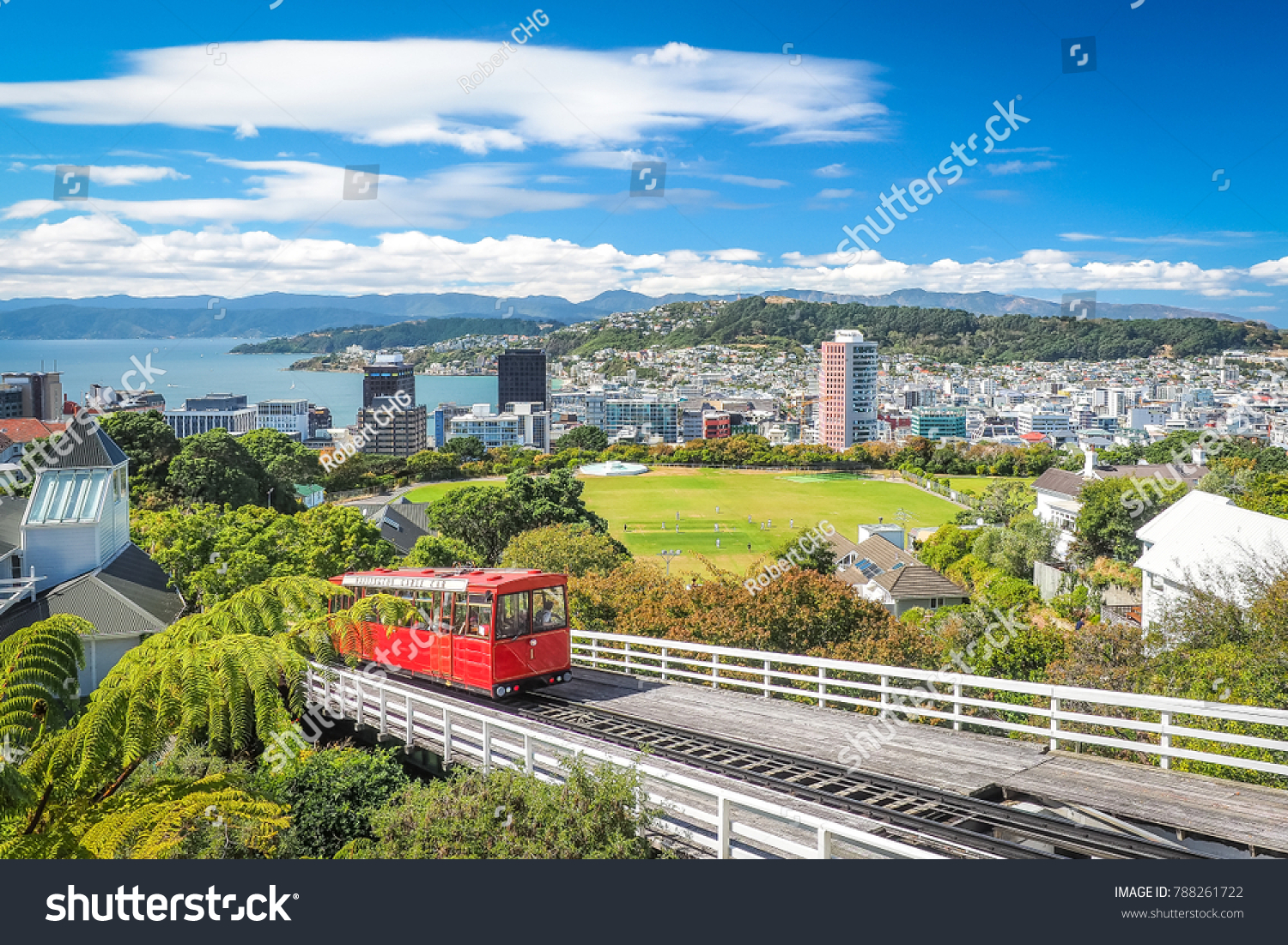 Wellington Cable Car, the landmark of New Zealand. #788261722