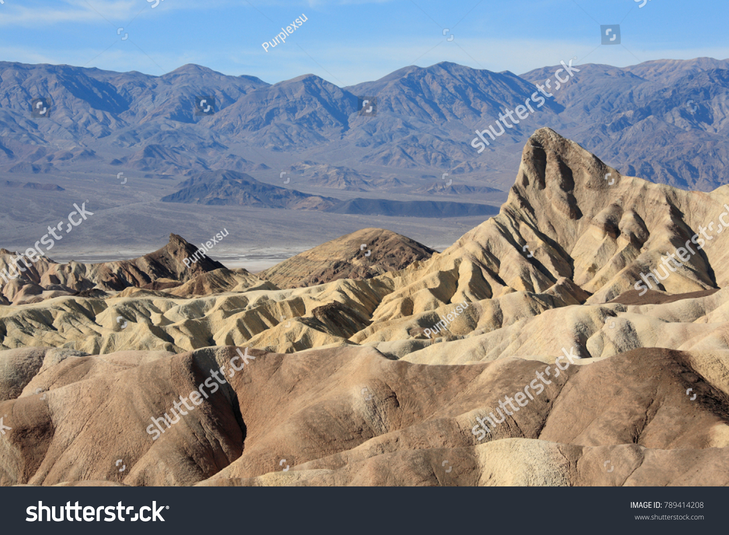Zabriskie Point in Death Valley National Park #789414208