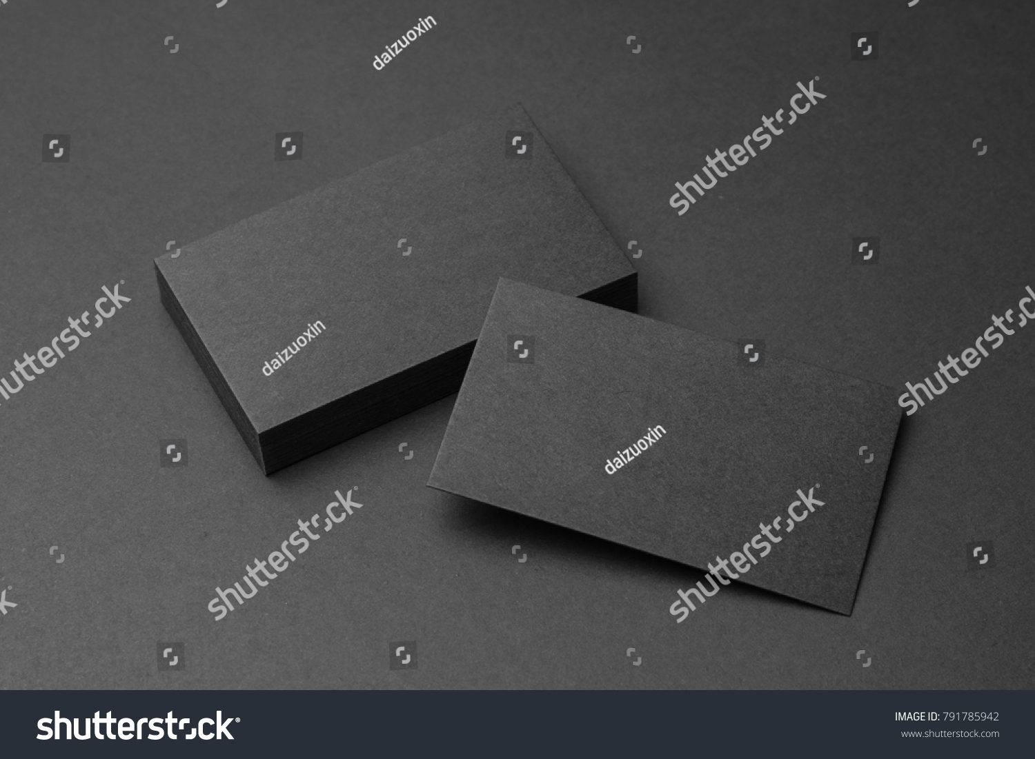Business card on black background #791785942
