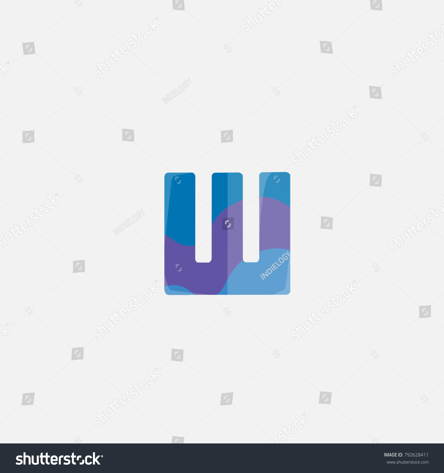 W letter logo . W icon logo - Royalty Free Stock Vector 792628411 ...