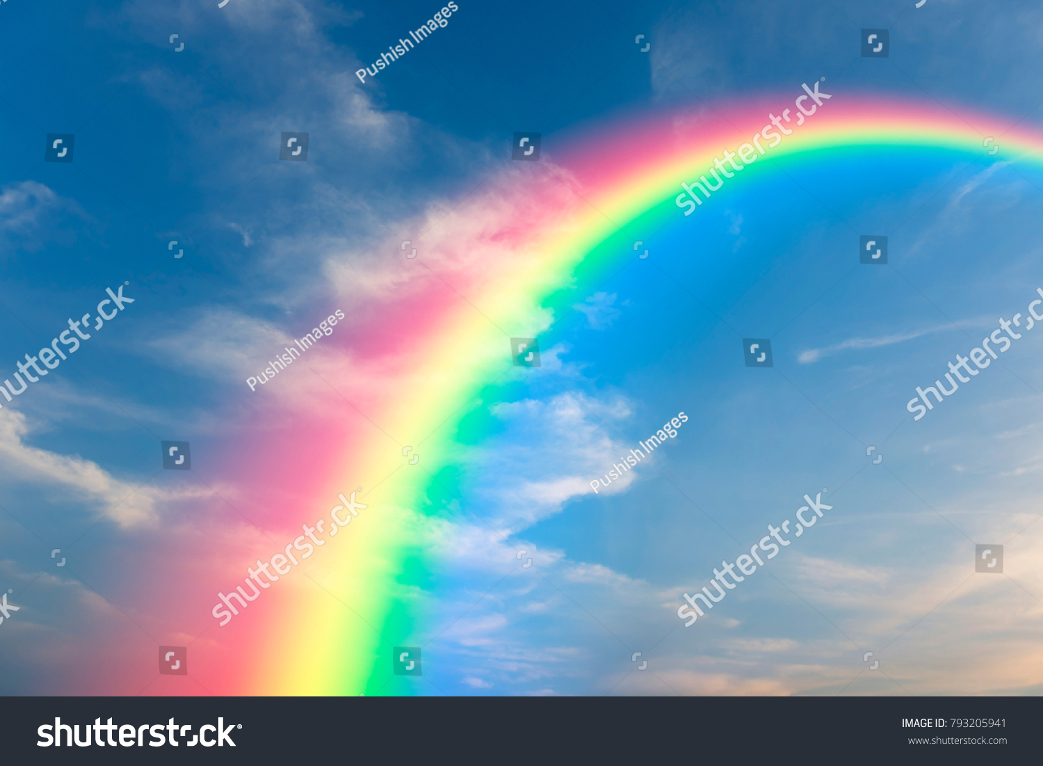 Rainbow and sky background #793205941